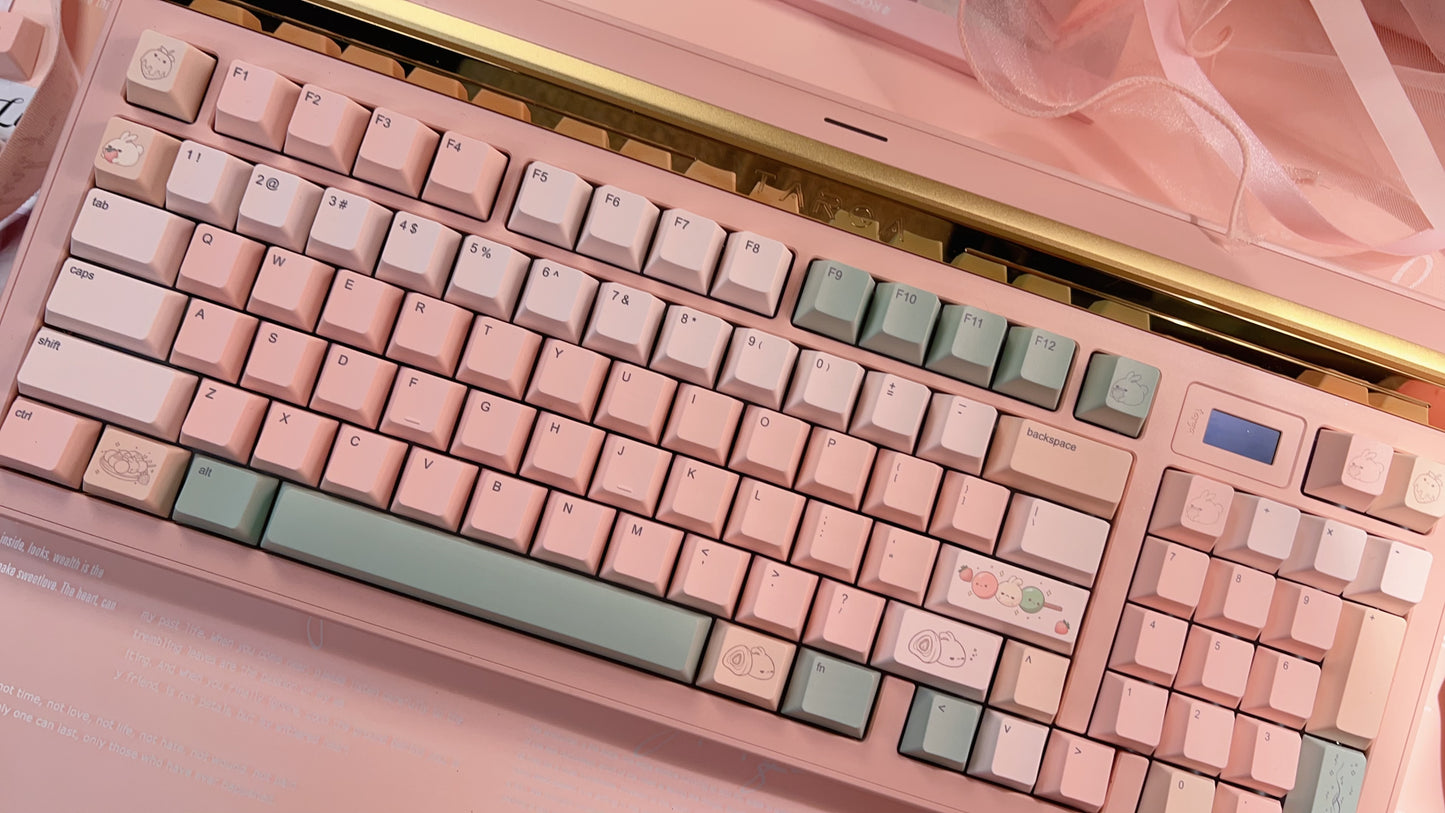 SOLD OUT mechbunni x strawberryjam1986 sweet dango peach green Keycap