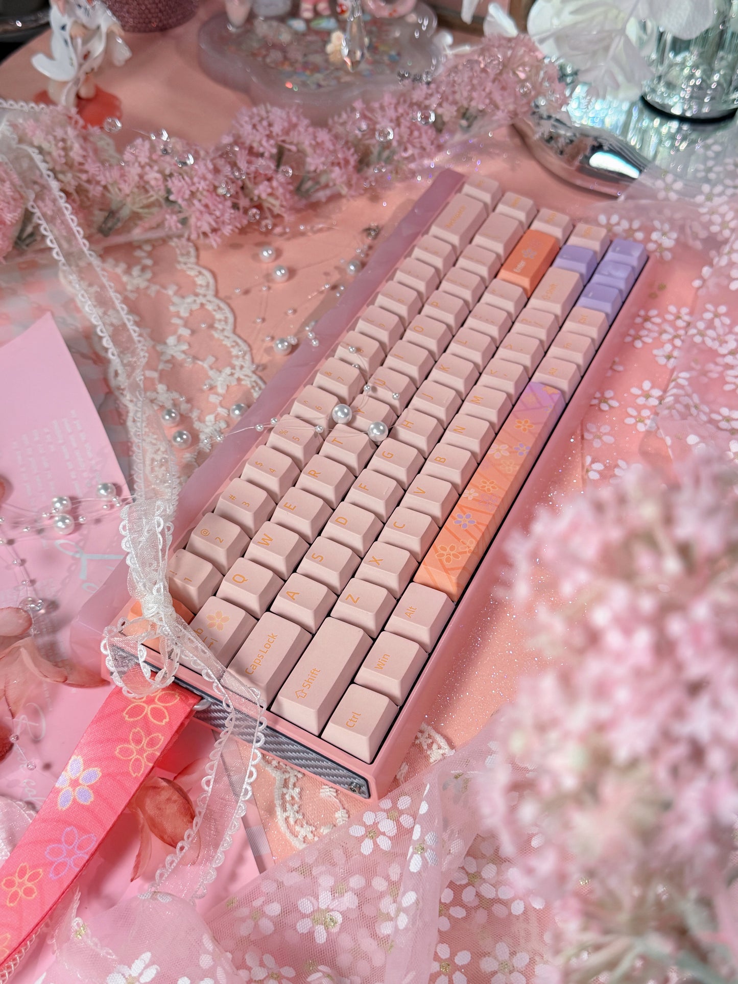 Unboxing Sample For Sales ONLY 1 Instock AULA HERO68 HE ULTRA SAKURA PINK MEGNATIC SWITCH GAMING KEYBOARD