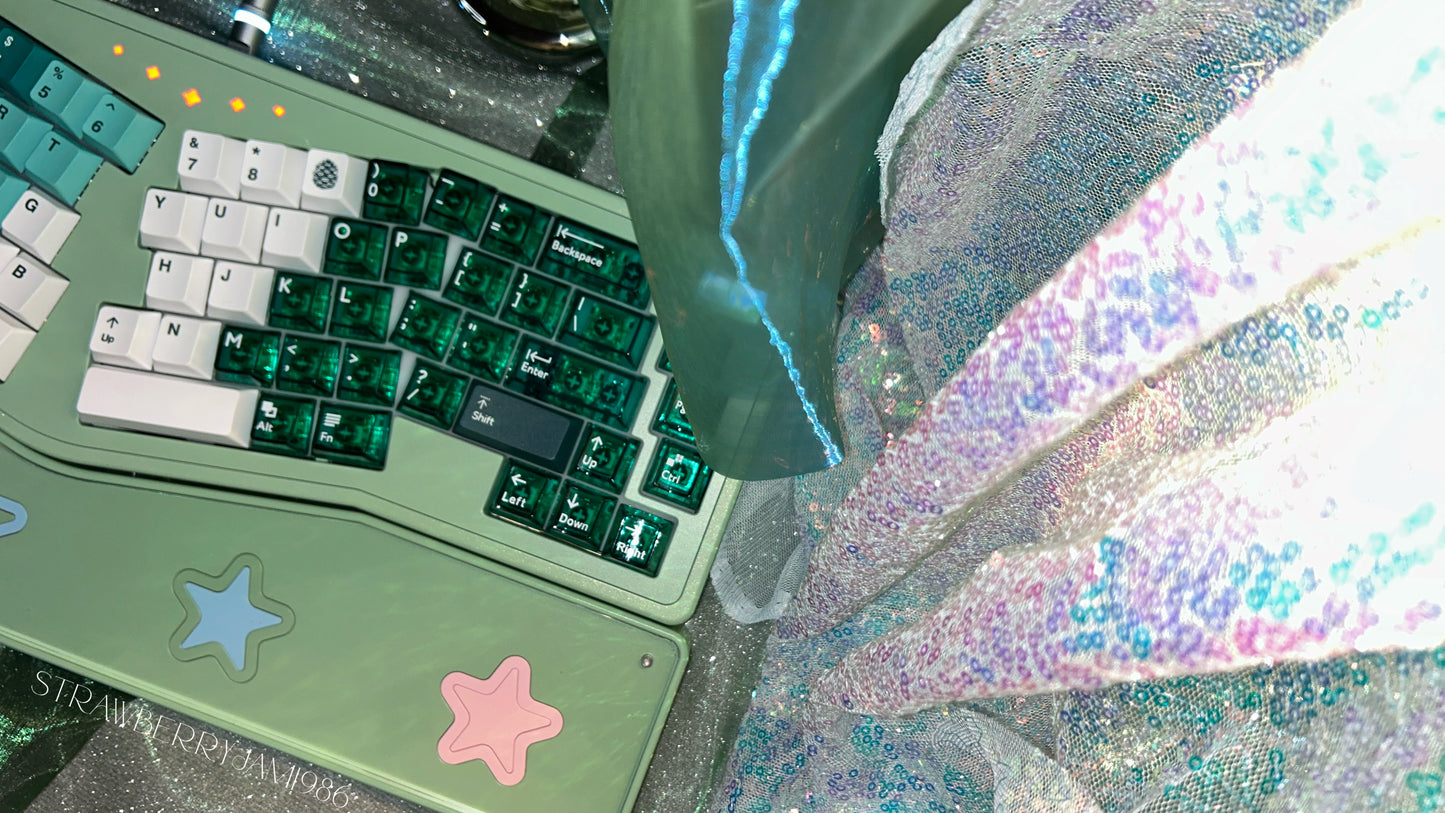 Preorder Prebuilt StarAlice Aluminum Customized Mechanical Keyboard & Wristrest Set