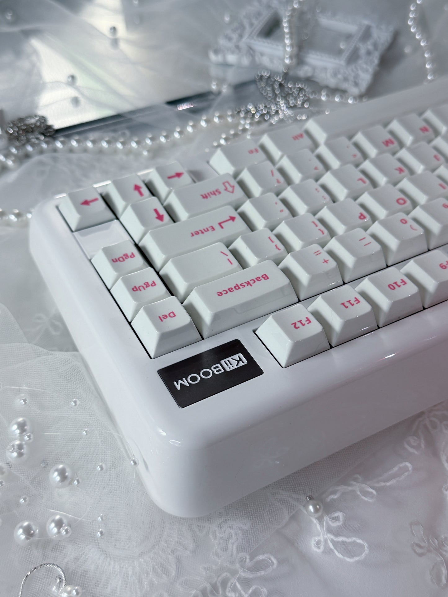 Unboxing Sample ONLY 1 INSTOCK KiiBOOM Phantom81 Lite White Tri-mode Wireless Mechanical Keyboard