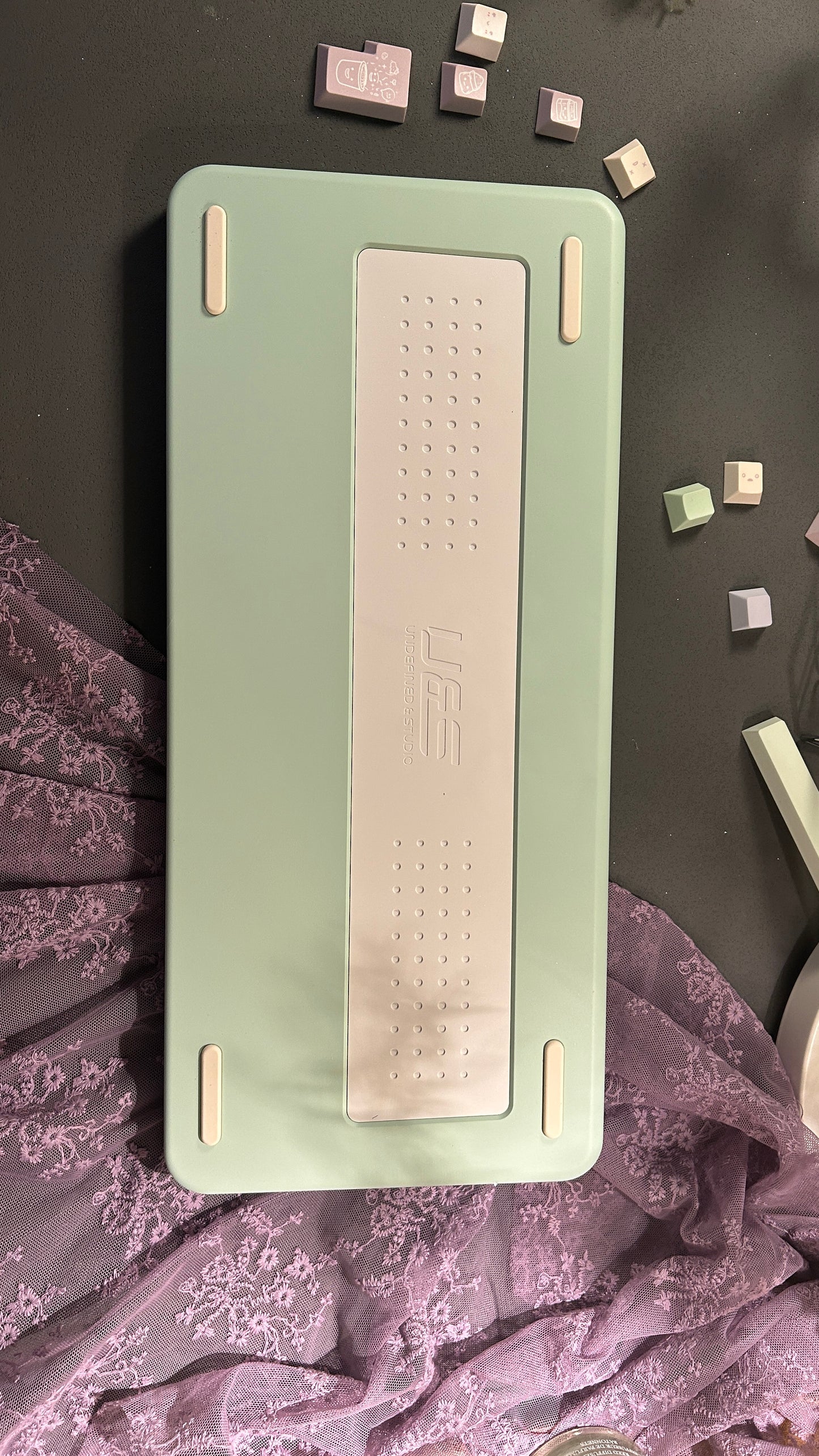 ONLY 1 Instock Prebuilt Targa98 Mint Green Aluminum Customized Mechanical Keyboard Set