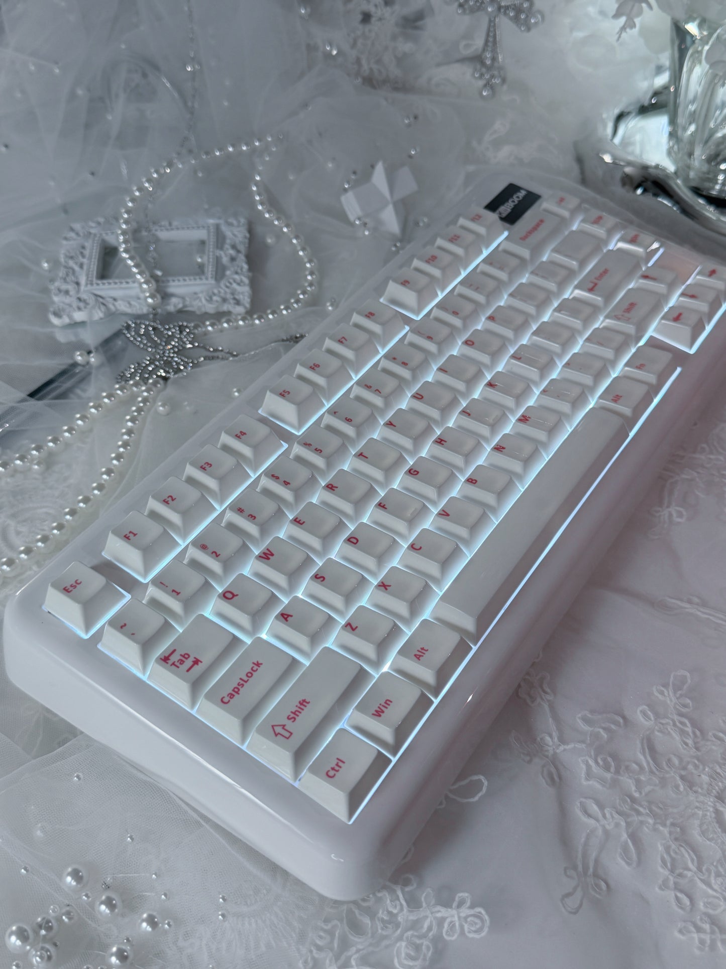 Unboxing Sample ONLY 1 INSTOCK KiiBOOM Phantom81 Lite White Tri-mode Wireless Mechanical Keyboard