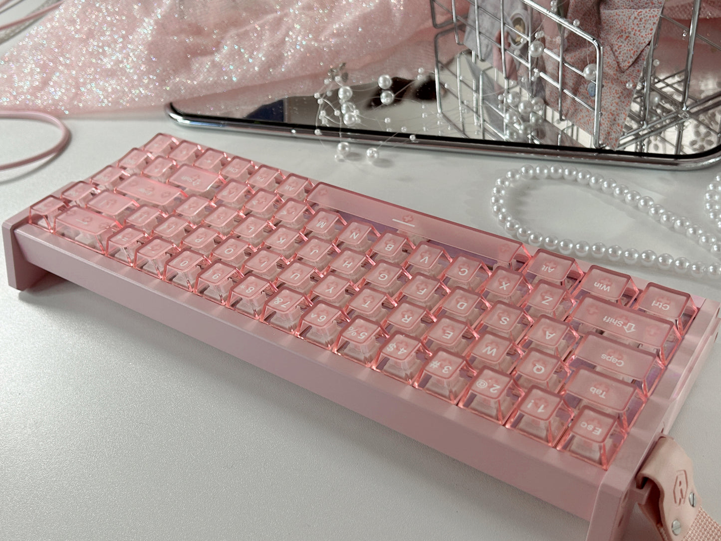 Unboxing Sample For Sales ONLY 1 Instock Peach Pink MG68 Plus Magnetic Switch Mechanical Keyboard