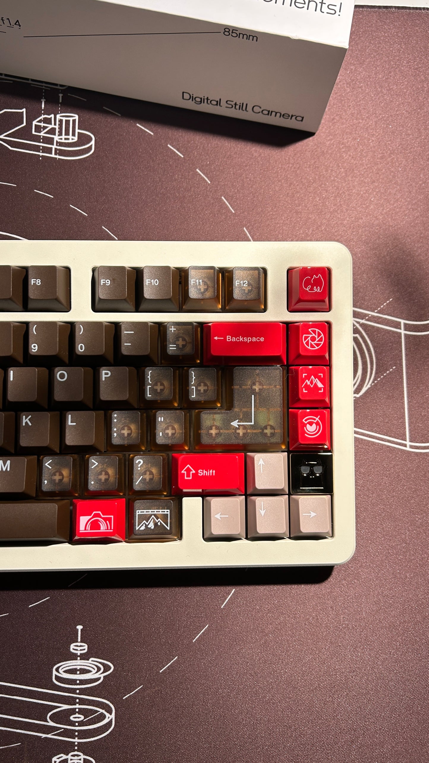 「ONLY 1 instock」Prebuilt Cream Buff75R2 Aluminum Customized Mechanical Keyboard