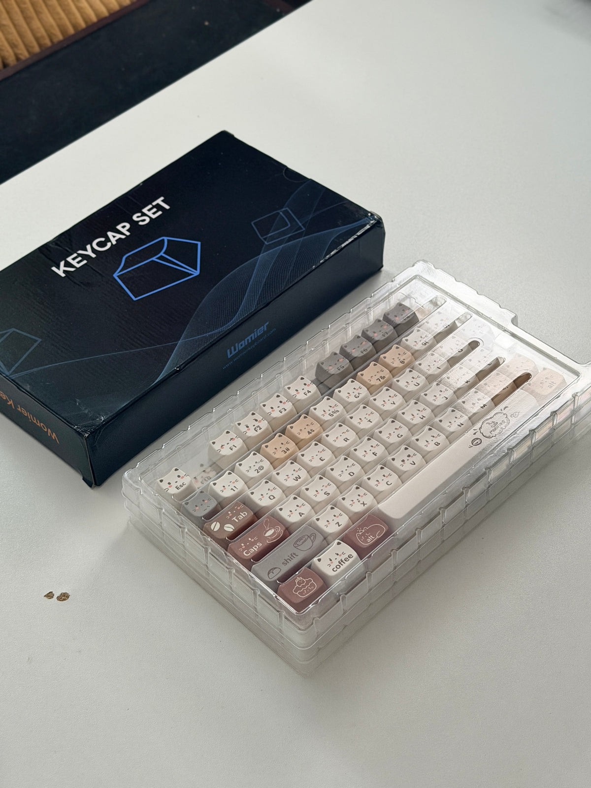 ONLY 1 Instock Prebuilt Aluminum Custom Mechanical Keyboard Cake75 Cream Milk Tea Sugar Sprinkle & Pad Set