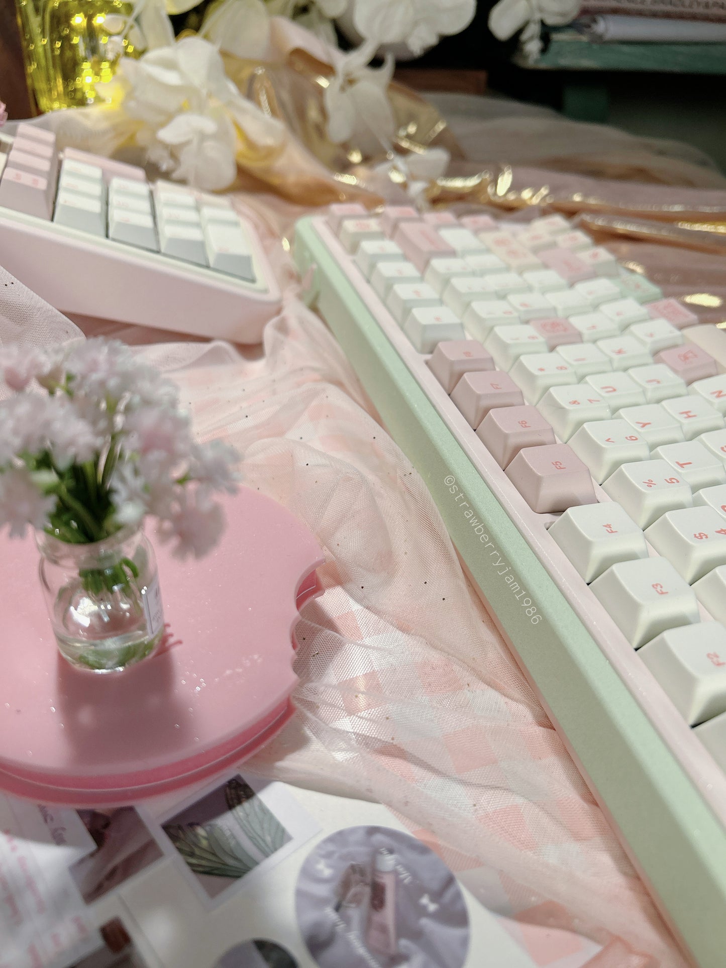 ONLY 1 INSTOCK Prebuilt Aluminum Customized Mechanical Keyboard Loveletter75 ➕ number padset