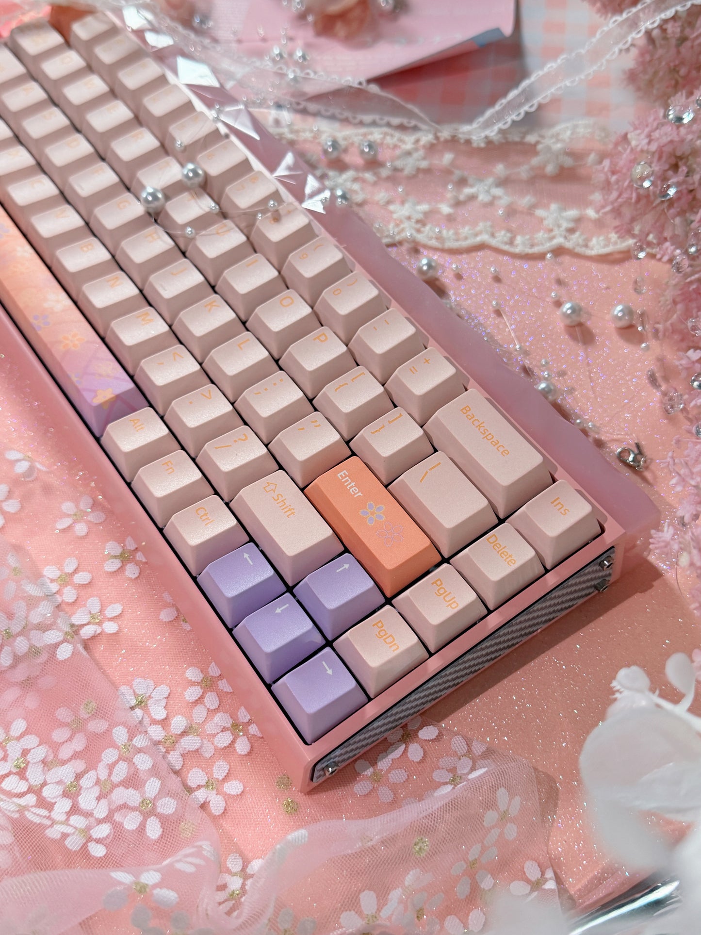 Unboxing Sample For Sales ONLY 1 Instock AULA HERO68 HE ULTRA SAKURA PINK MEGNATIC SWITCH GAMING KEYBOARD