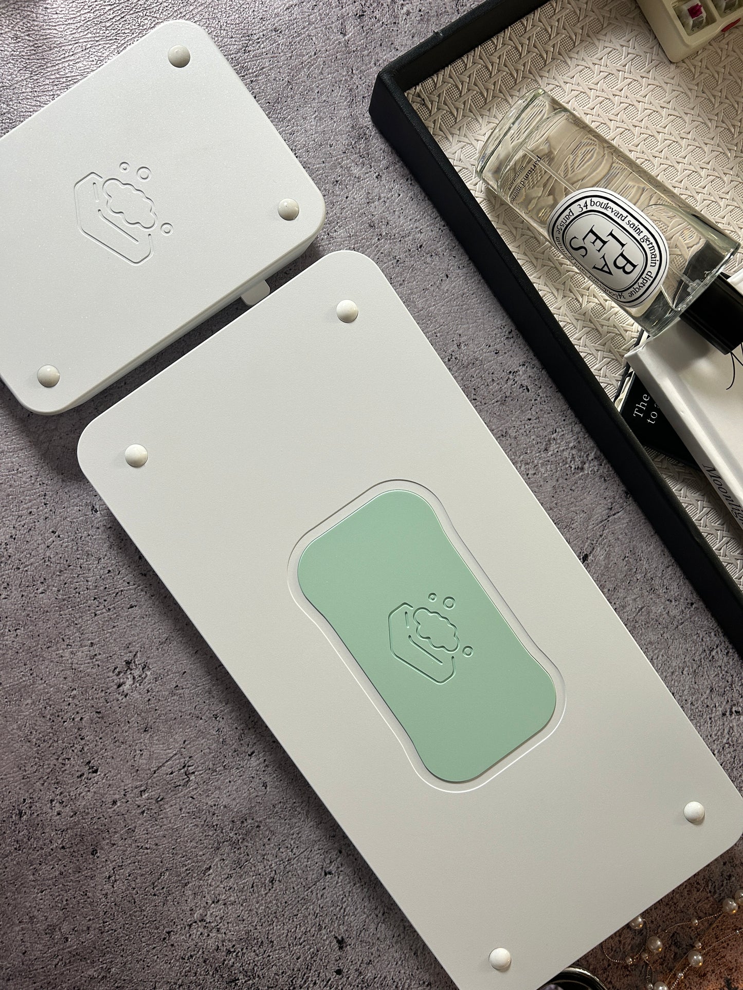 Preorder Prebuilt Aluminum Customized Mechanical Keyboard Soap75 White creamy thocky set