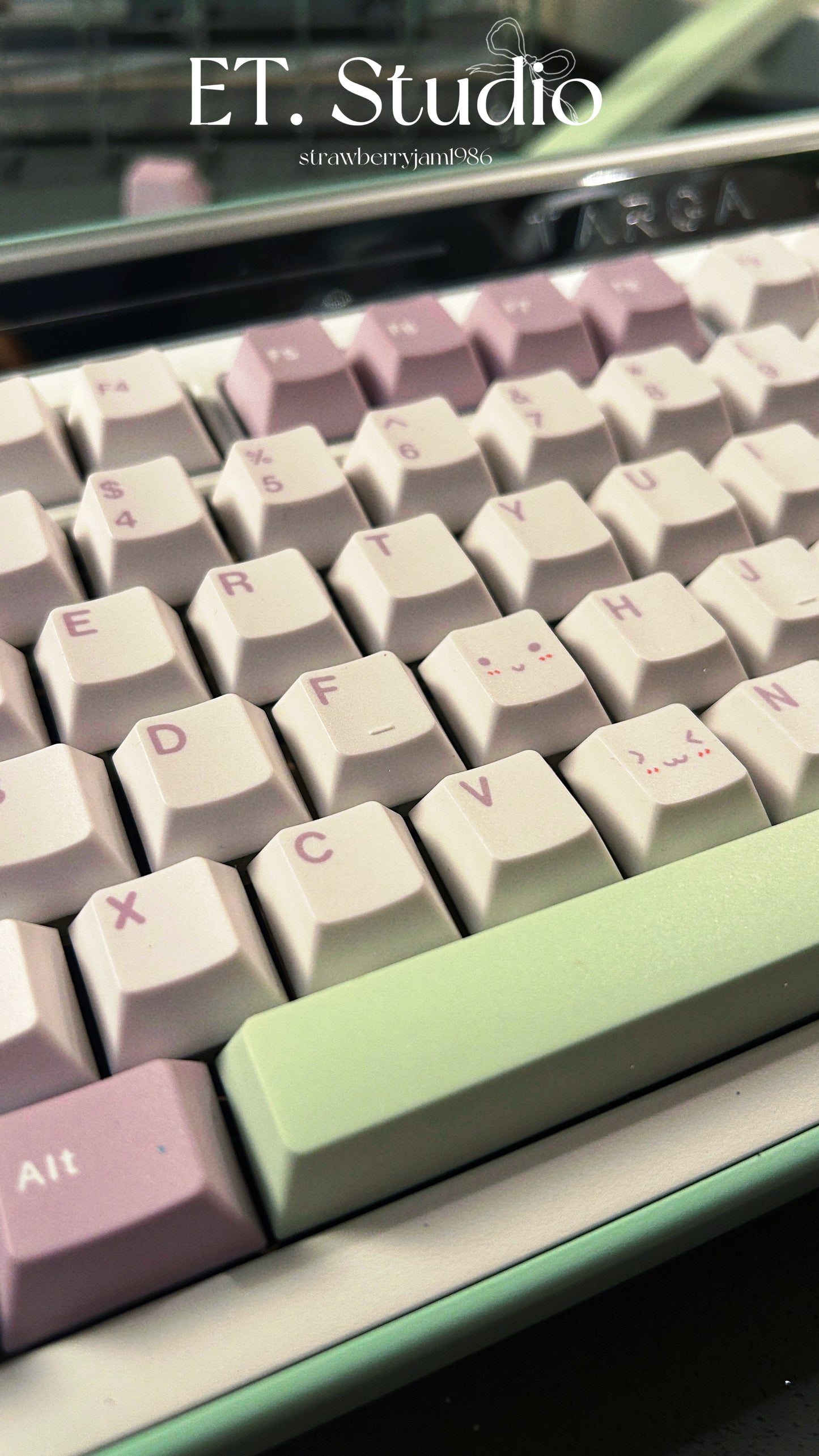 ONLY 1 Instock Prebuilt Targa98 Mint Green Aluminum Customized Mechanical Keyboard Set