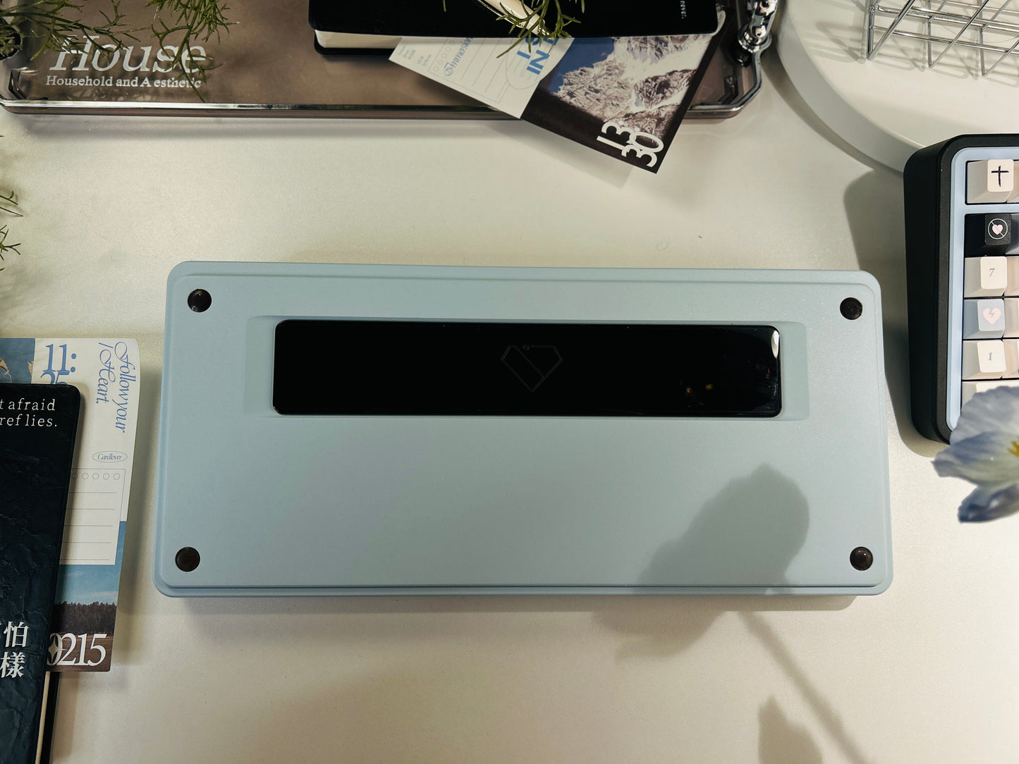 ONLY 1 Instock Prebuilt Aluminum Custom Mechanical Keyboard Pastel Blue Nova75