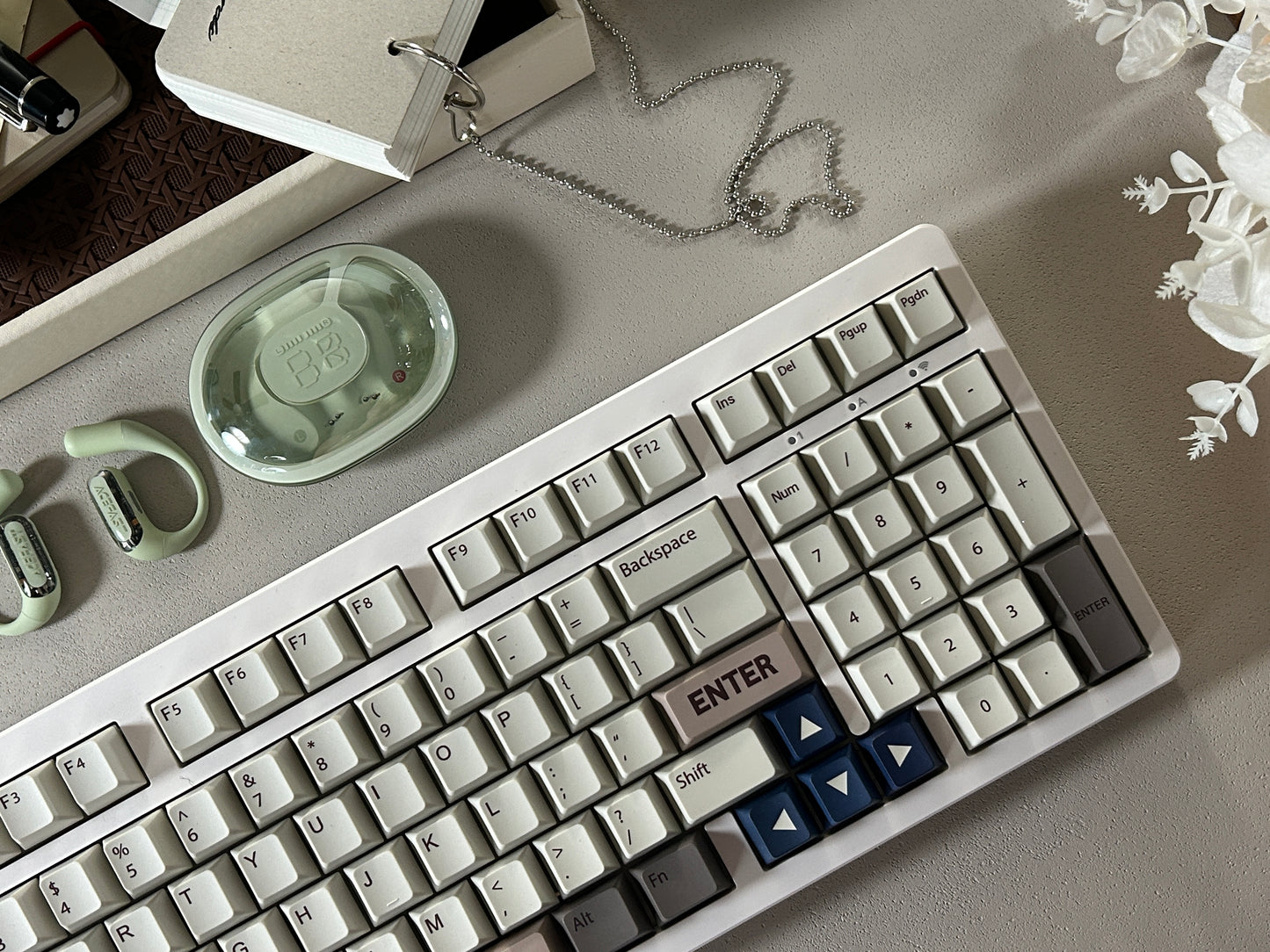 Unboxing Sample For Sales ONLY 1 Instock EPOMAKER EK98 Wireless Mechanical Keyboard, Tri-Mode Bluetooth/2.4Ghz/USB-C Wired, Hot Swappable Creamy Switch, RGB Backlit Custom (White, Mulan Switch)