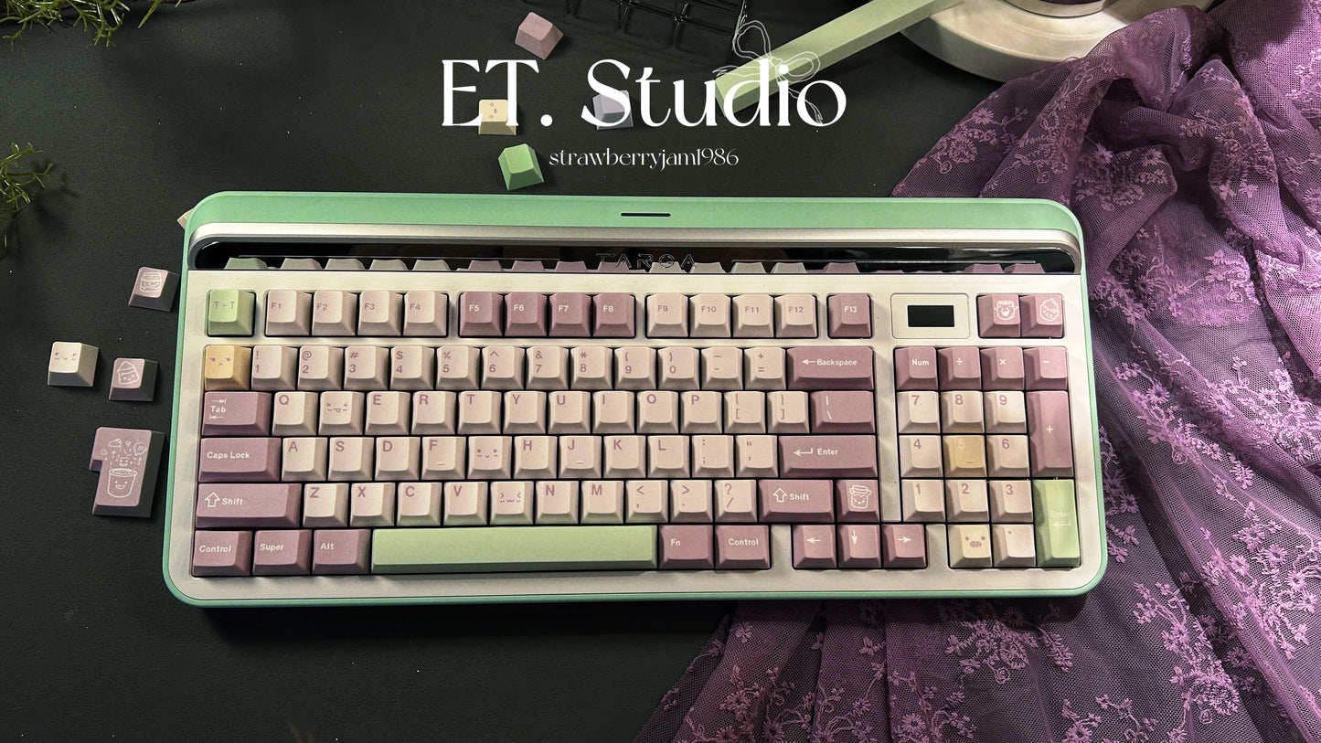 ONLY 1 Instock Prebuilt Targa98 Mint Green Aluminum Customized Mechanical Keyboard Set