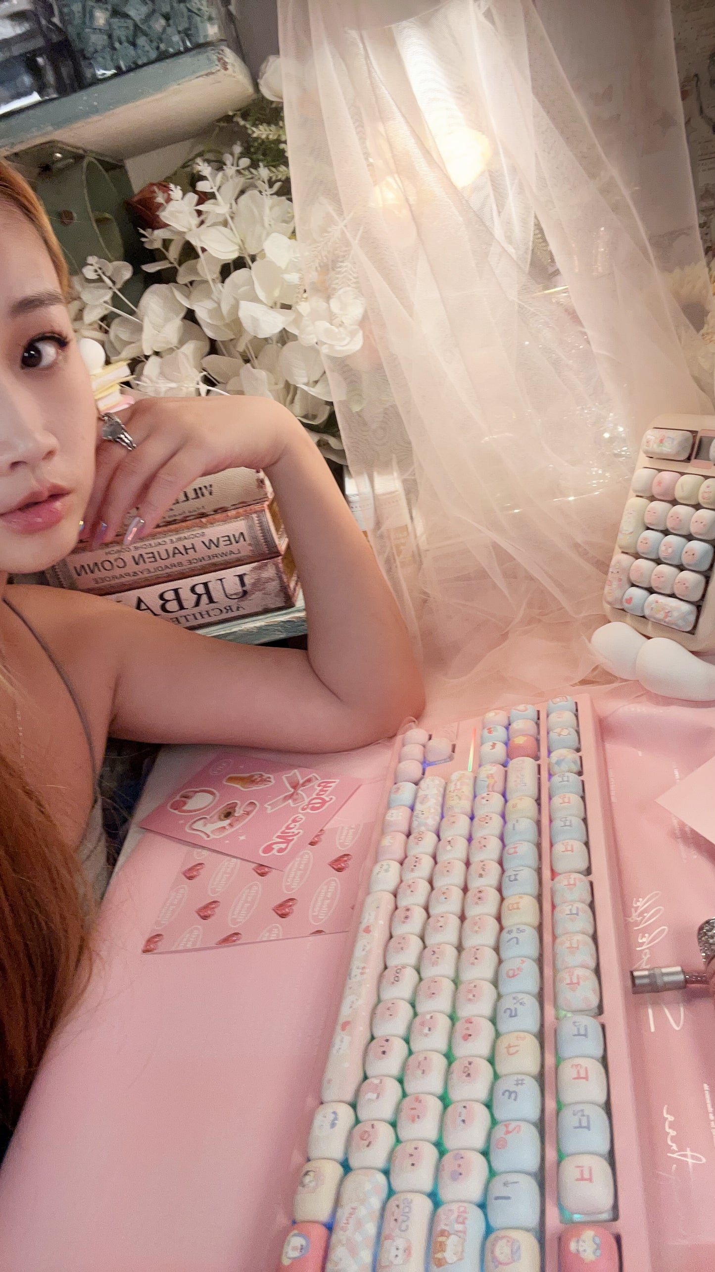 PREORDER Prebuilt Galaxy80 Pink Aluminum Customized Mechanical Keyboard