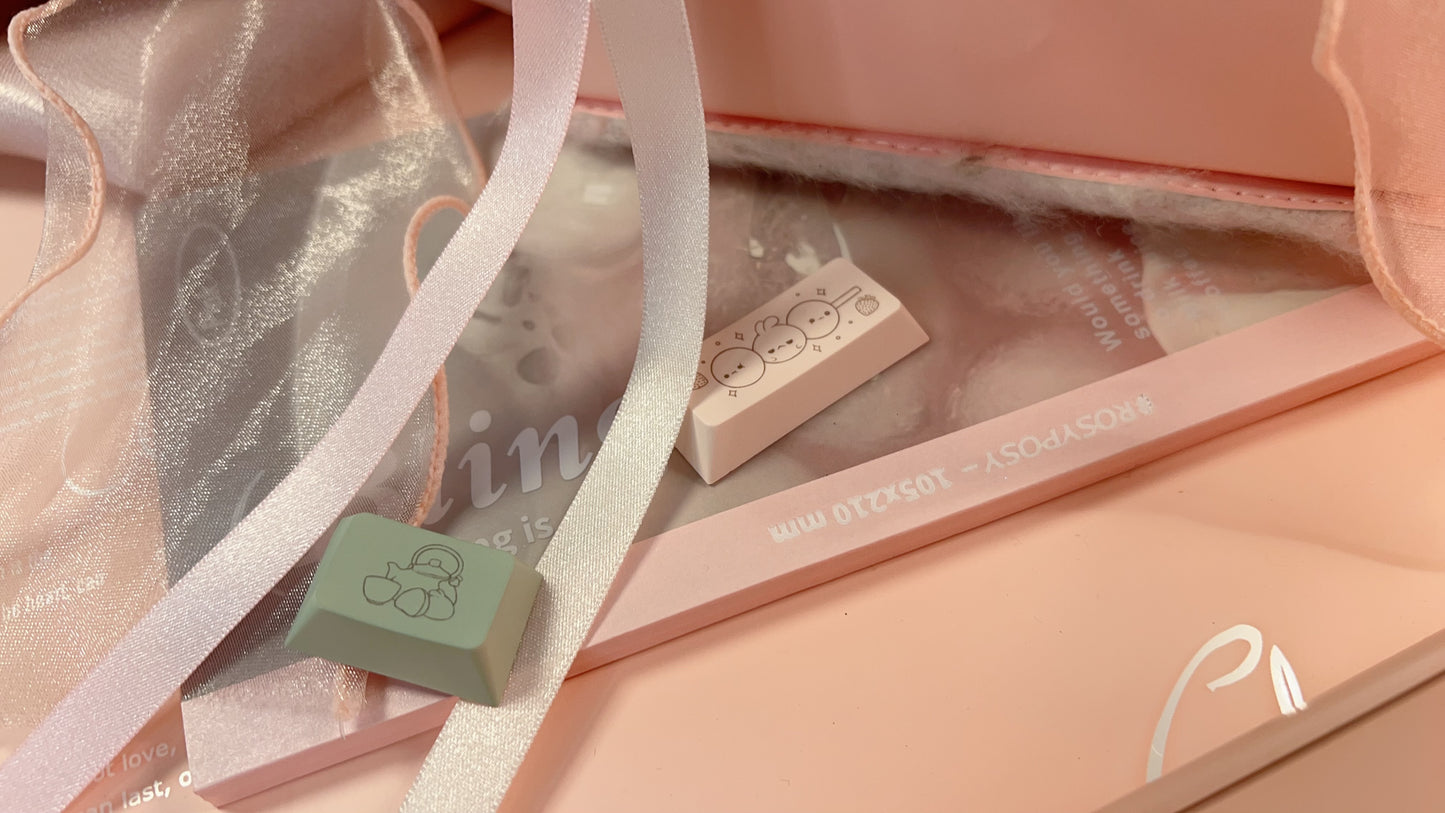 SOLD OUT mechbunni x strawberryjam1986 sweet dango peach green Keycap