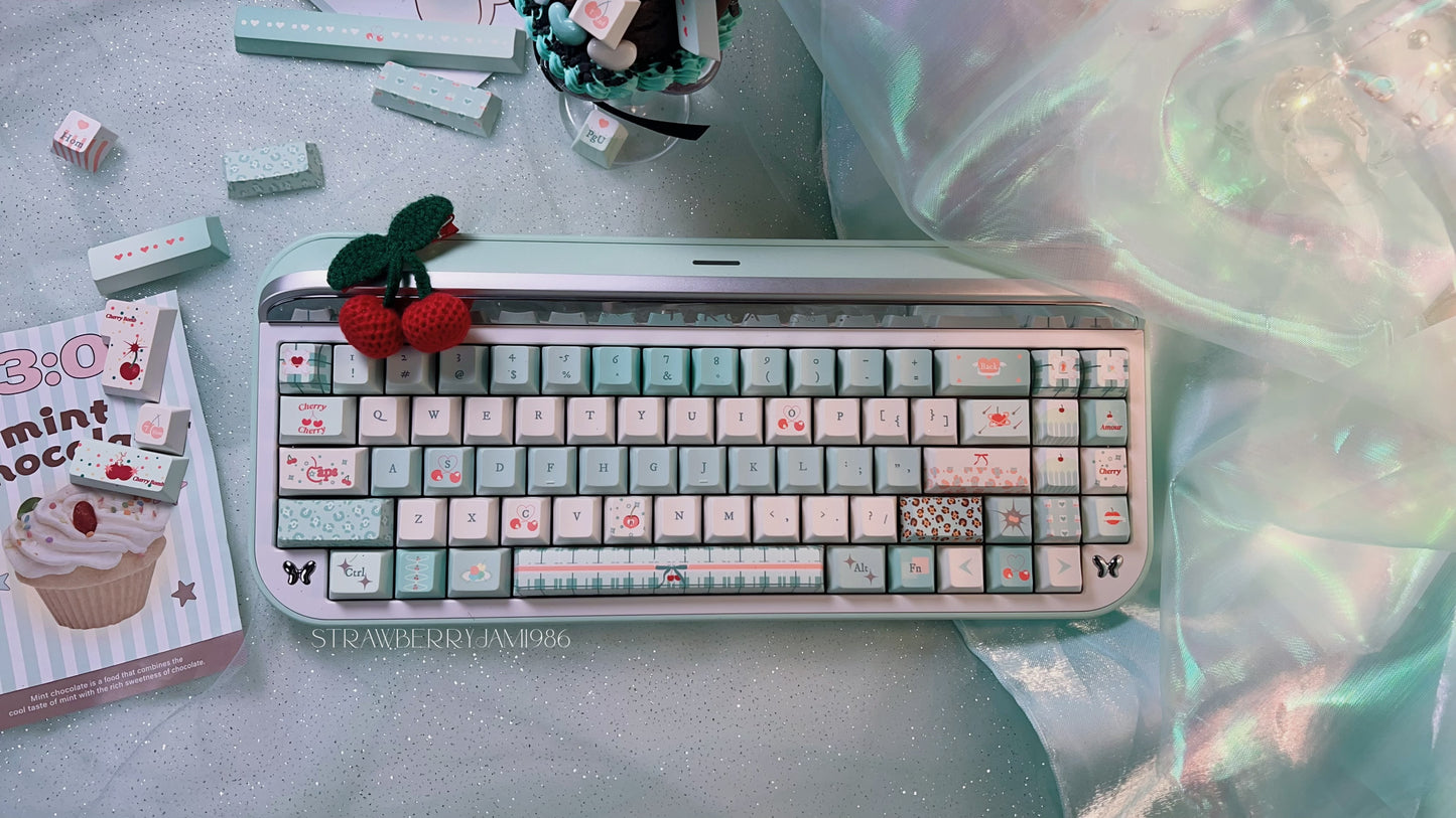 「only 1 Instock」Prebuilt Aluminum Customized Mechanical Keyboard Targa65 Mint Green