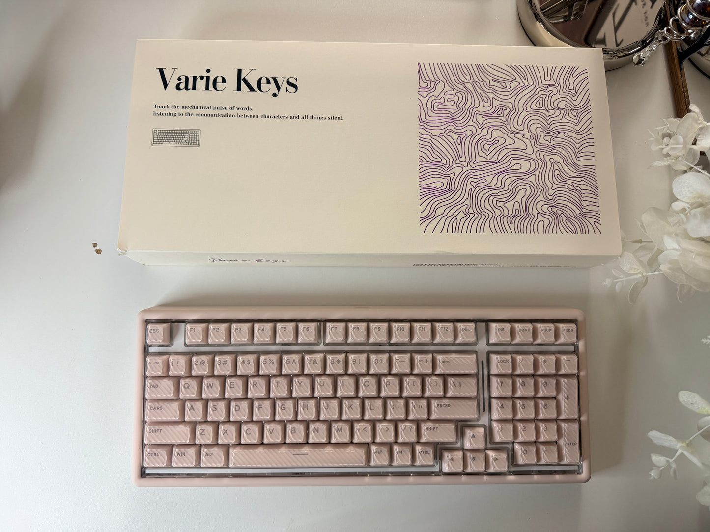 Unboxing Sample For Sales ONLY 1 Instock ainbell base99 pale pink silent switch tri-mode wireless mechanical keyboard