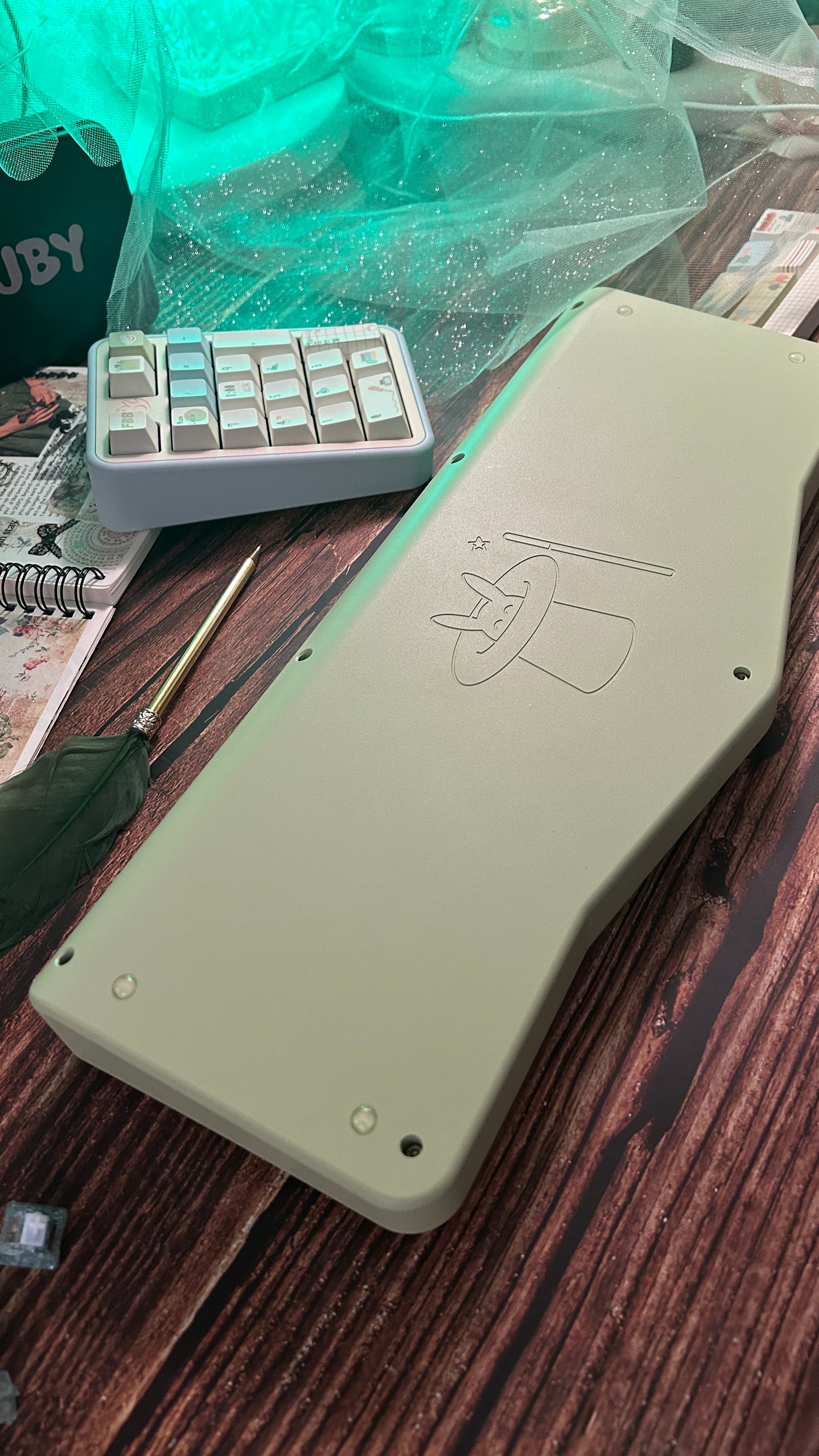 ONLY 1 Instock Prebuilt Vlice Green Aluminum Customized Mechanical Keyboard