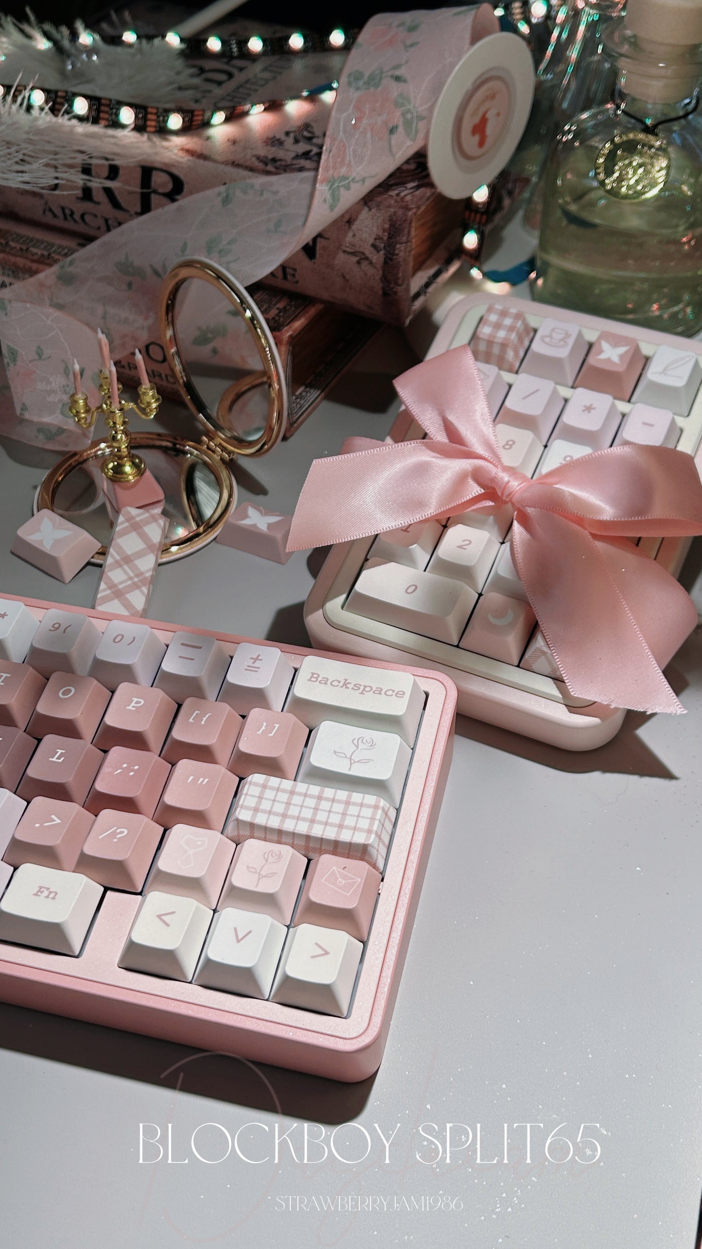 ONLY 1 Instock Prebuilt BLOCKBOY SPLIT65 Aluminum Customized Mechanical Keyboard