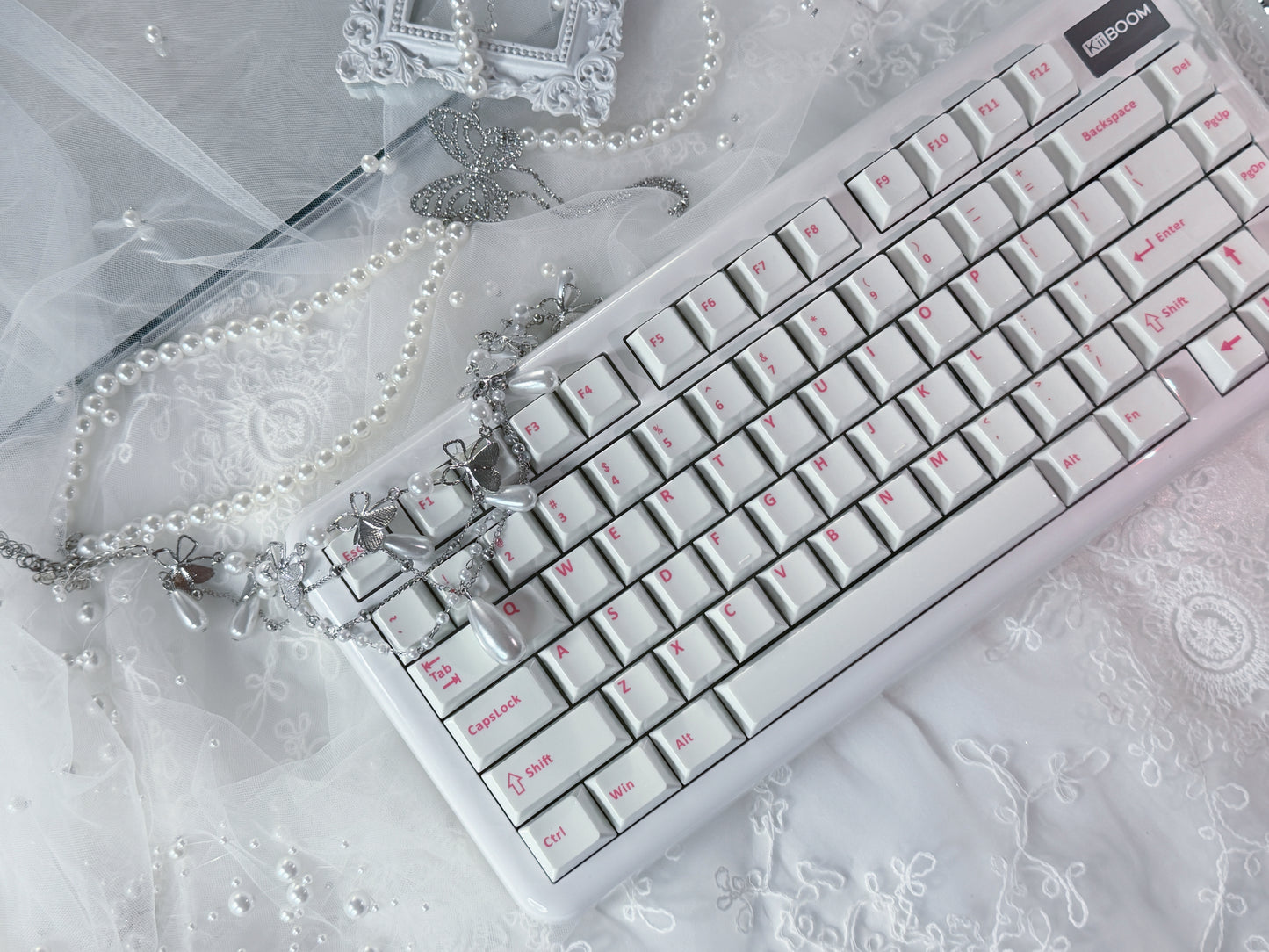 Unboxing Sample ONLY 1 INSTOCK KiiBOOM Phantom81 Lite White Tri-mode Wireless Mechanical Keyboard