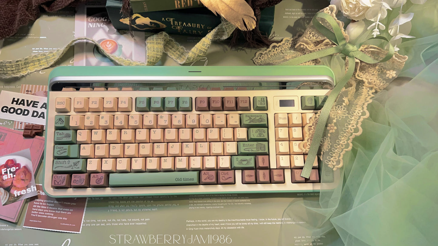 Preorder Prebuilt Targa98 Green Aluminum Customized Mechanical Keyboard Set