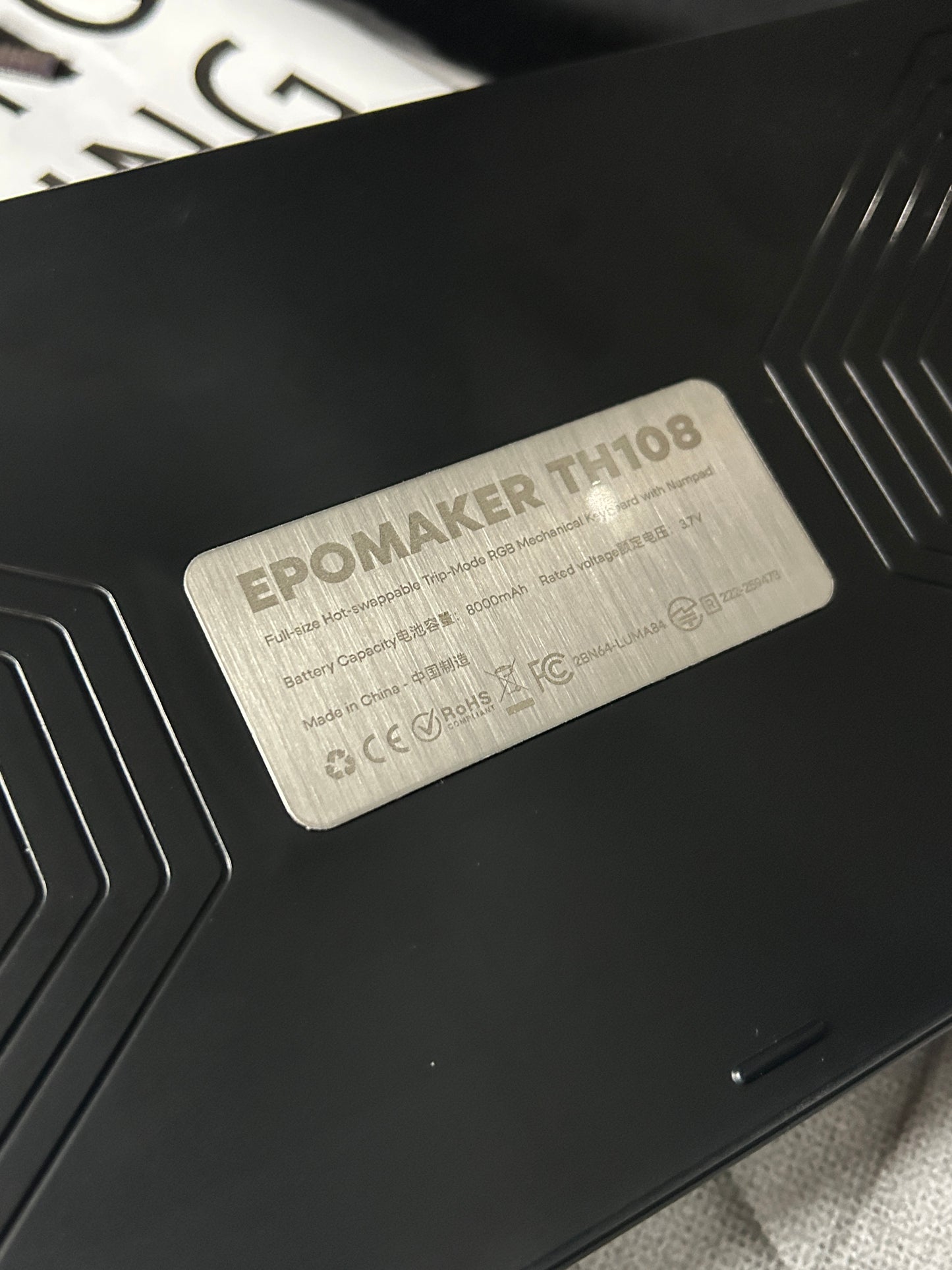 Unboxing Sample For Sales ONLY 1 Instock EPOMAKER TH108 Grey Black Gasket-Mount Hot-Swappable Custom Keyboard