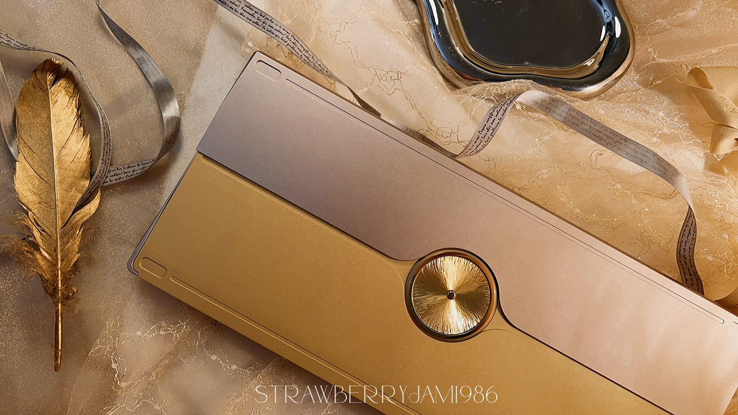 【preorder】Prebuilt NEO75 CU Grey Gold tri_mode Aluminum Customized Mechanical Keyboard set