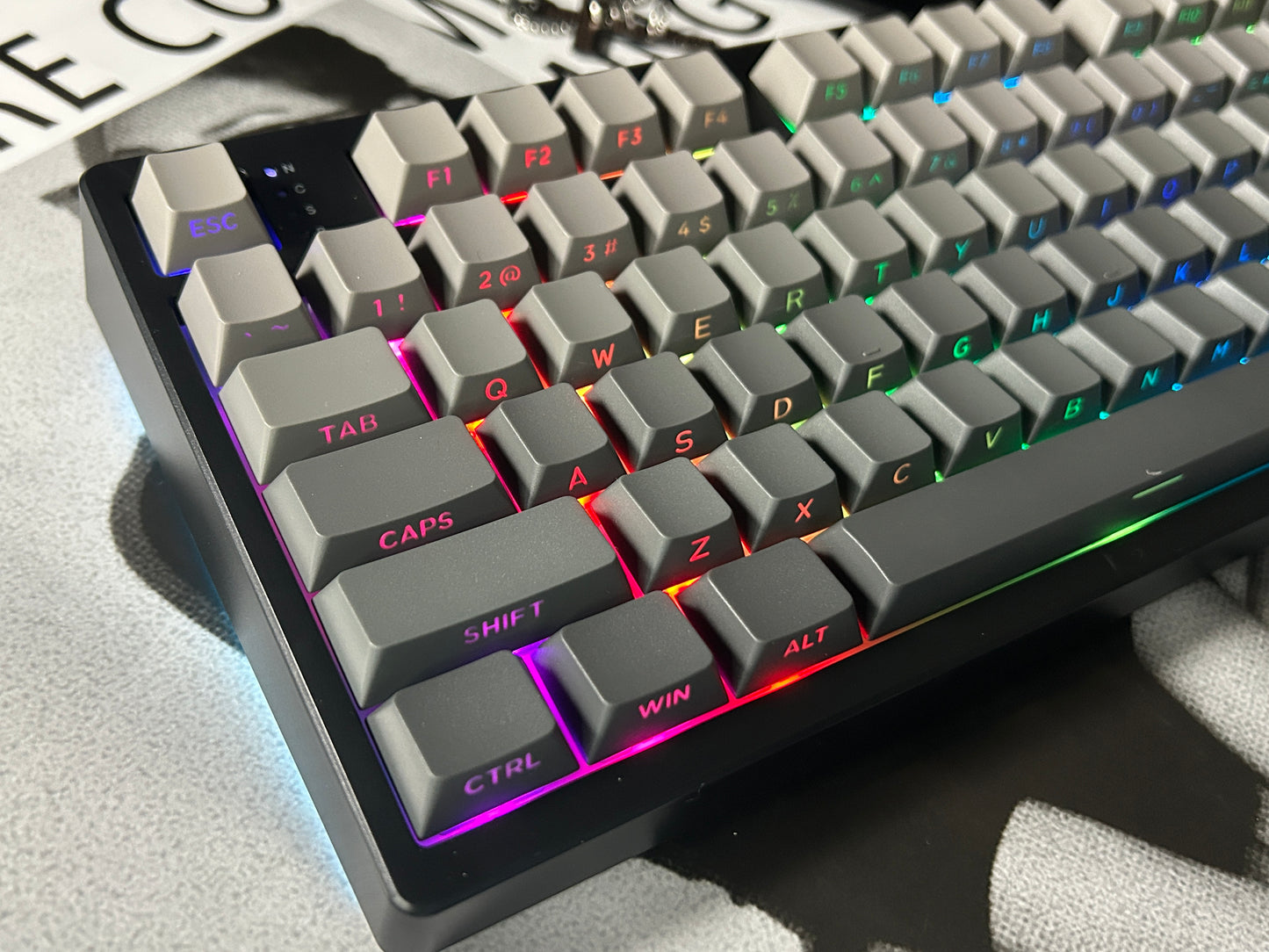Unboxing Sample For Sales ONLY 1 Instock EPOMAKER TH108 Grey Black Gasket-Mount Hot-Swappable Custom Keyboard