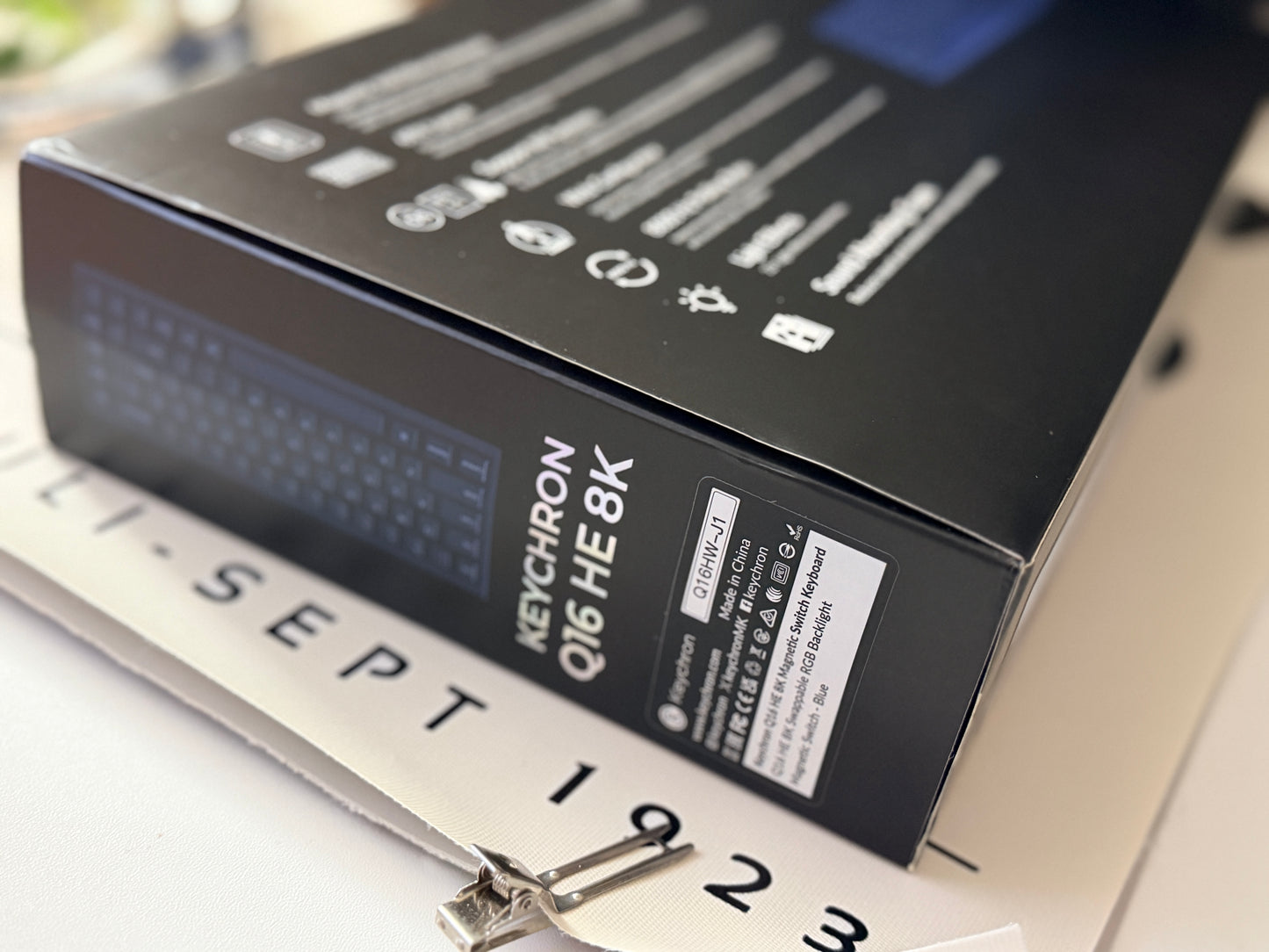 Unboxing Sample For Sales ONLY 1 Instock Keychron Q16 HE 8K Dark Navy Wired Fully Ceramic Keyboard Magnetic Switch For Gaming