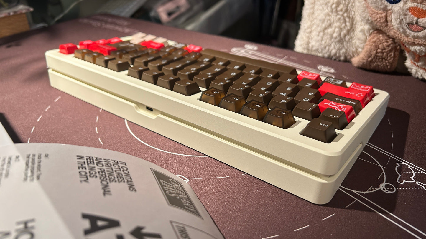 「ONLY 1 instock」Prebuilt Cream Buff75R2 Aluminum Customized Mechanical Keyboard