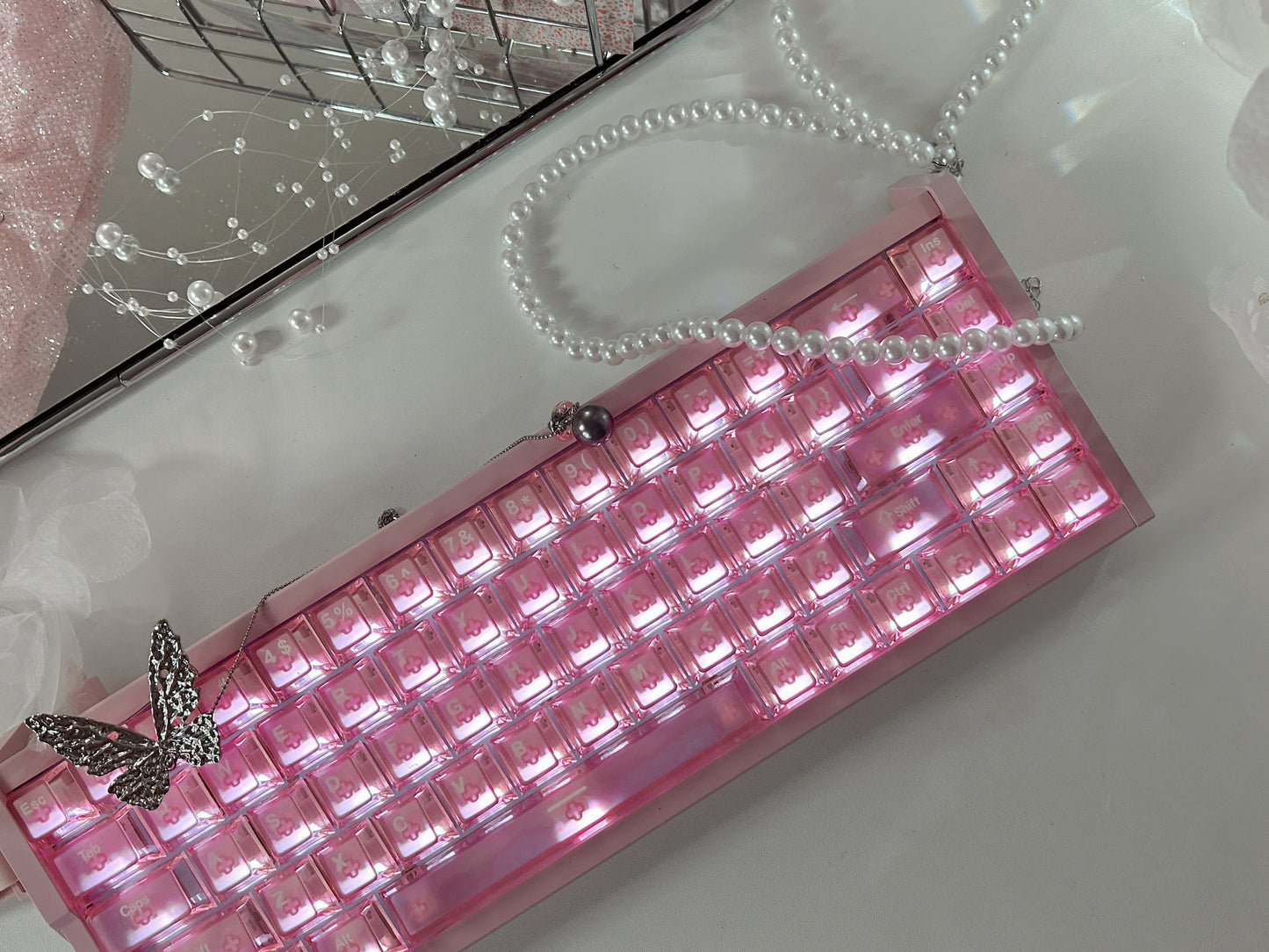 Unboxing Sample For Sales ONLY 1 Instock Peach Pink MG68 Plus Magnetic Switch Mechanical Keyboard