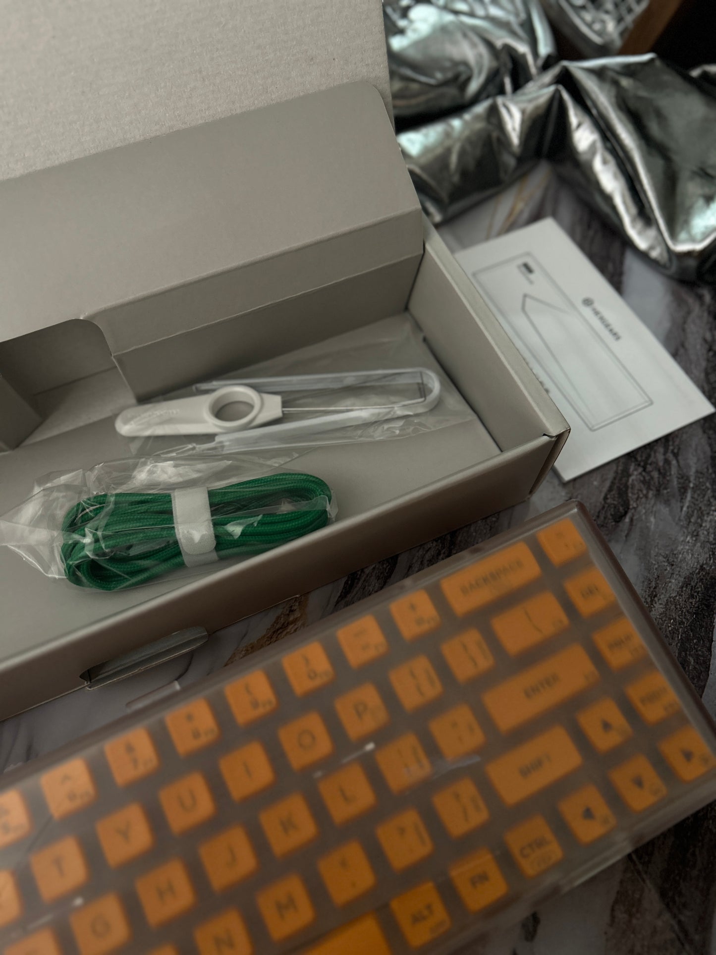 Unboxing Sample For Sales ONLY 1 Instock Soda Orange 68 Key RGB Clicky Mechanical Wireless Gaming Keyboard