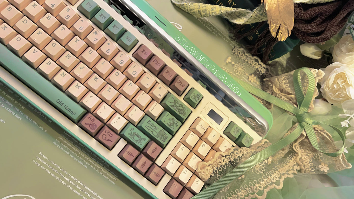 Preorder Prebuilt Targa98 Green Aluminum Customized Mechanical Keyboard Set