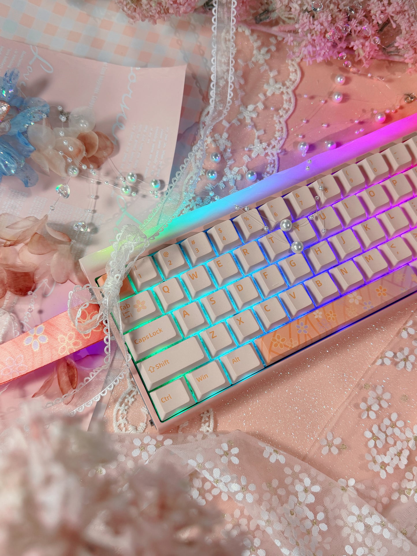 Unboxing Sample For Sales ONLY 1 Instock AULA HERO68 HE ULTRA SAKURA PINK MEGNATIC SWITCH GAMING KEYBOARD