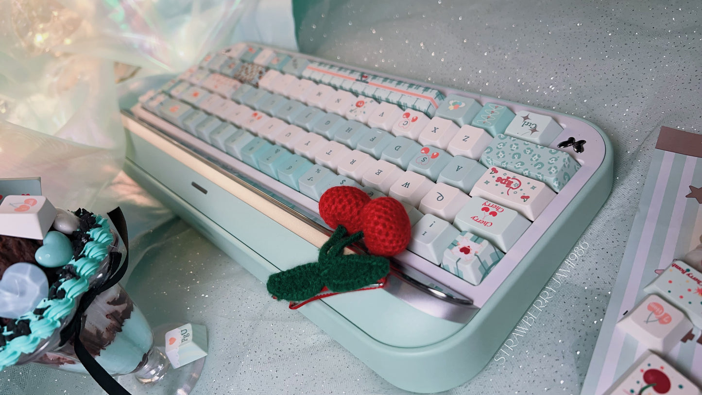 「only 1 Instock」Prebuilt Aluminum Customized Mechanical Keyboard Targa65 Mint Green