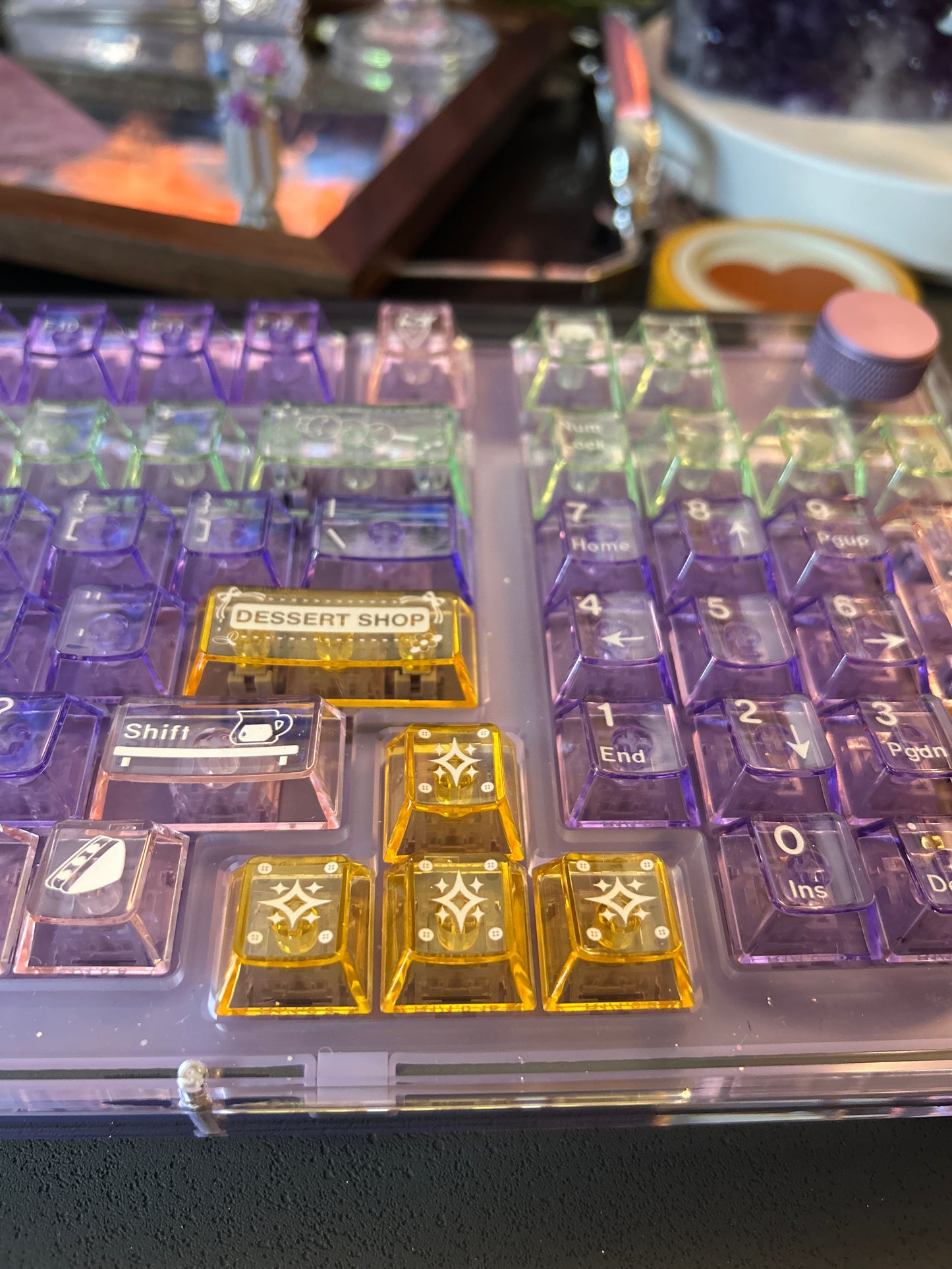 #0180 Crystal Candy Transparent PC Keycap (Keycaps ONLY not including keyboard)