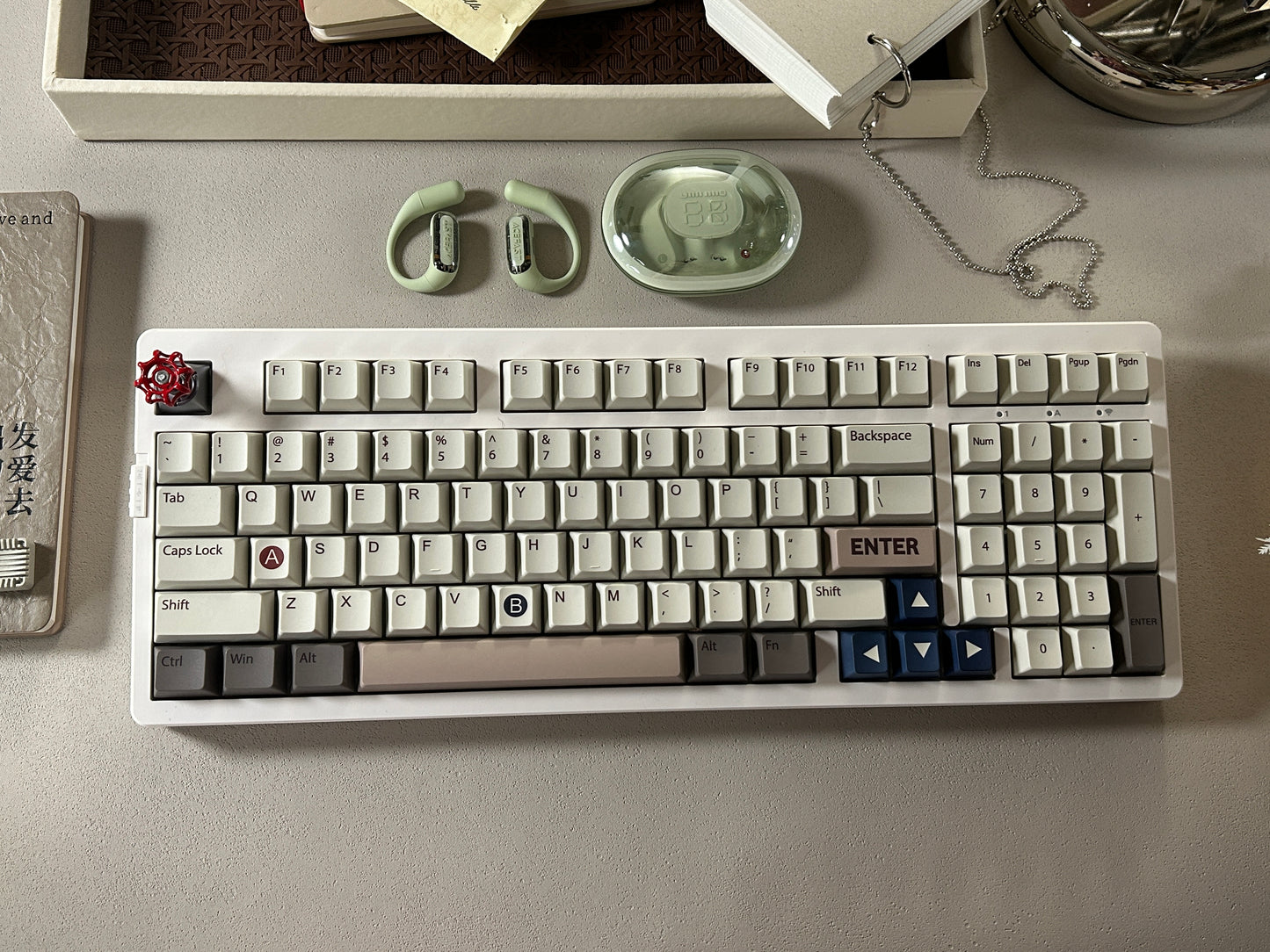 Unboxing Sample For Sales ONLY 1 Instock EPOMAKER EK98 Wireless Mechanical Keyboard, Tri-Mode Bluetooth/2.4Ghz/USB-C Wired, Hot Swappable Creamy Switch, RGB Backlit Custom (White, Mulan Switch)
