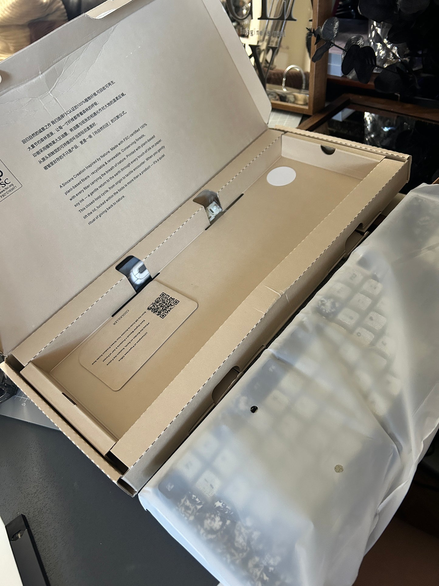 Unboxing Sample For Sales ONLY 1 Instock CK100 tri-mode low-profile mechanical wireless keyboard