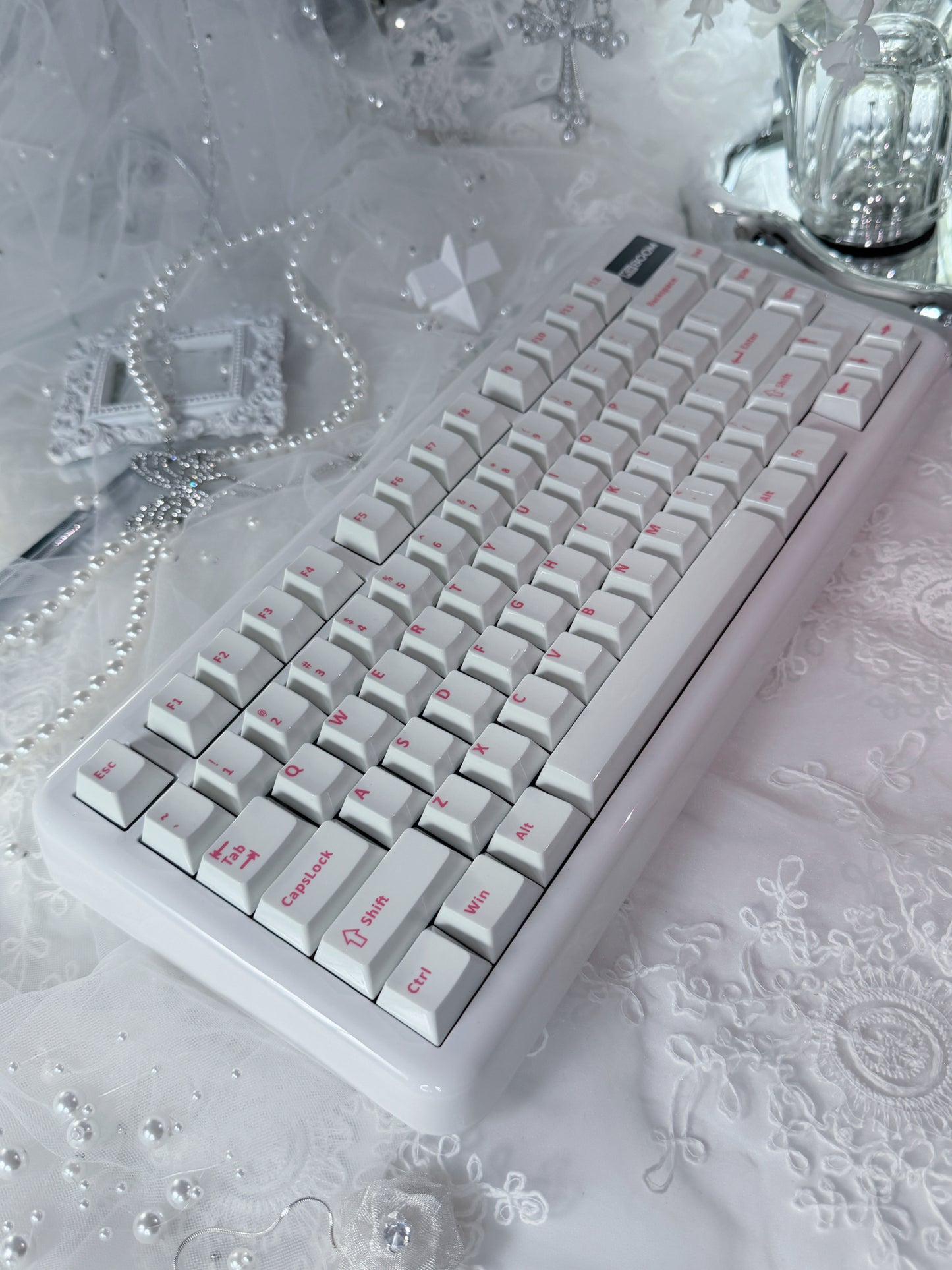 Unboxing Sample ONLY 1 INSTOCK KiiBOOM Phantom81 Lite White Tri-mode Wireless Mechanical Keyboard