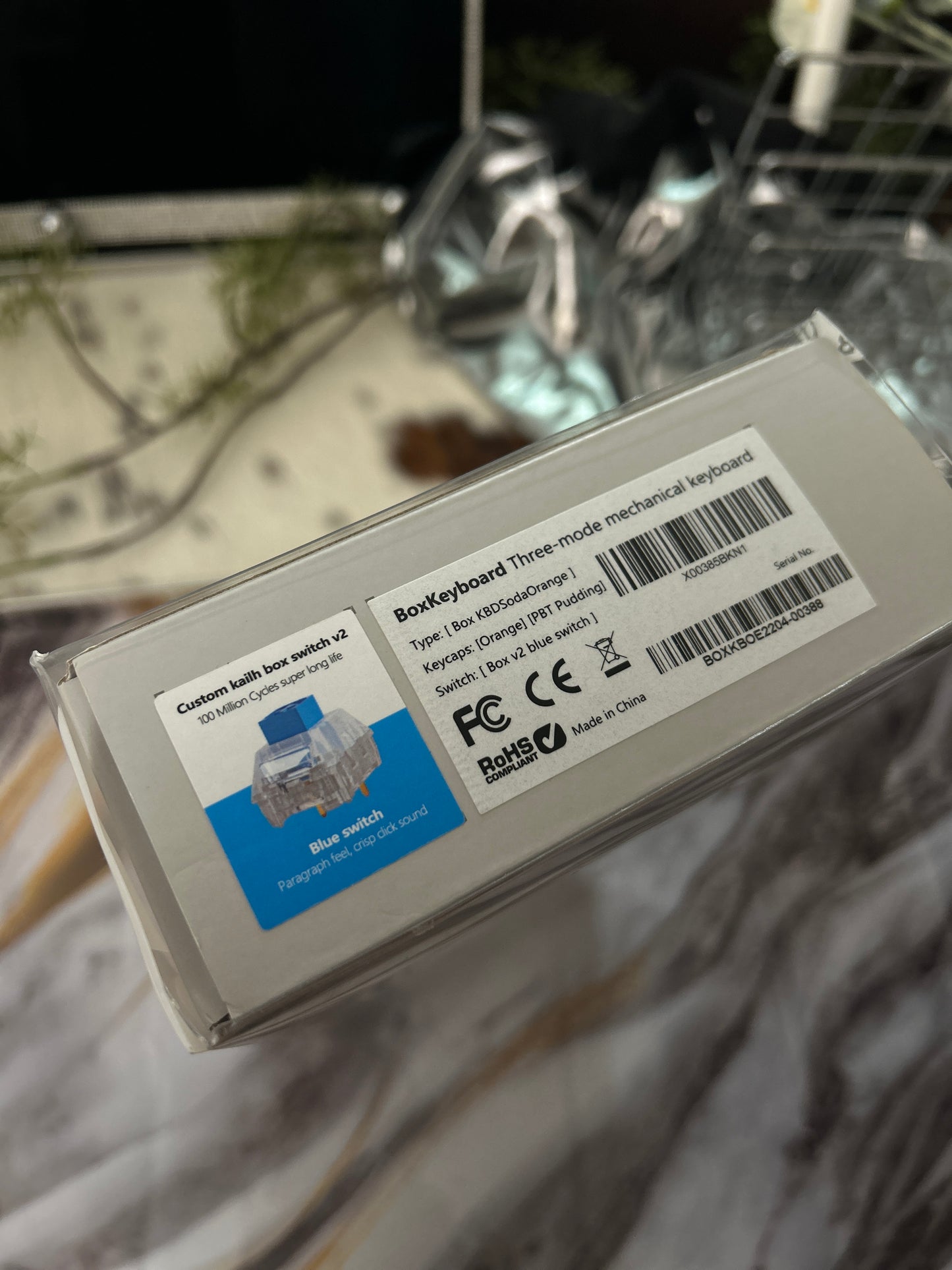 Unboxing Sample For Sales ONLY 1 Instock Soda Orange 68 Key RGB Clicky Mechanical Wireless Gaming Keyboard