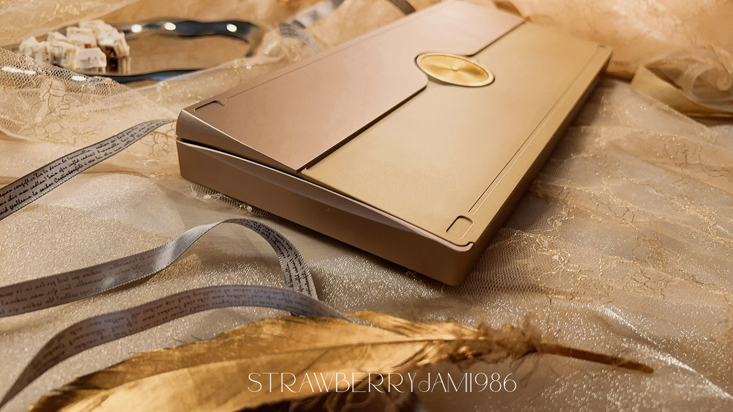 【preorder】Prebuilt NEO75 CU Grey Gold tri_mode Aluminum Customized Mechanical Keyboard set
