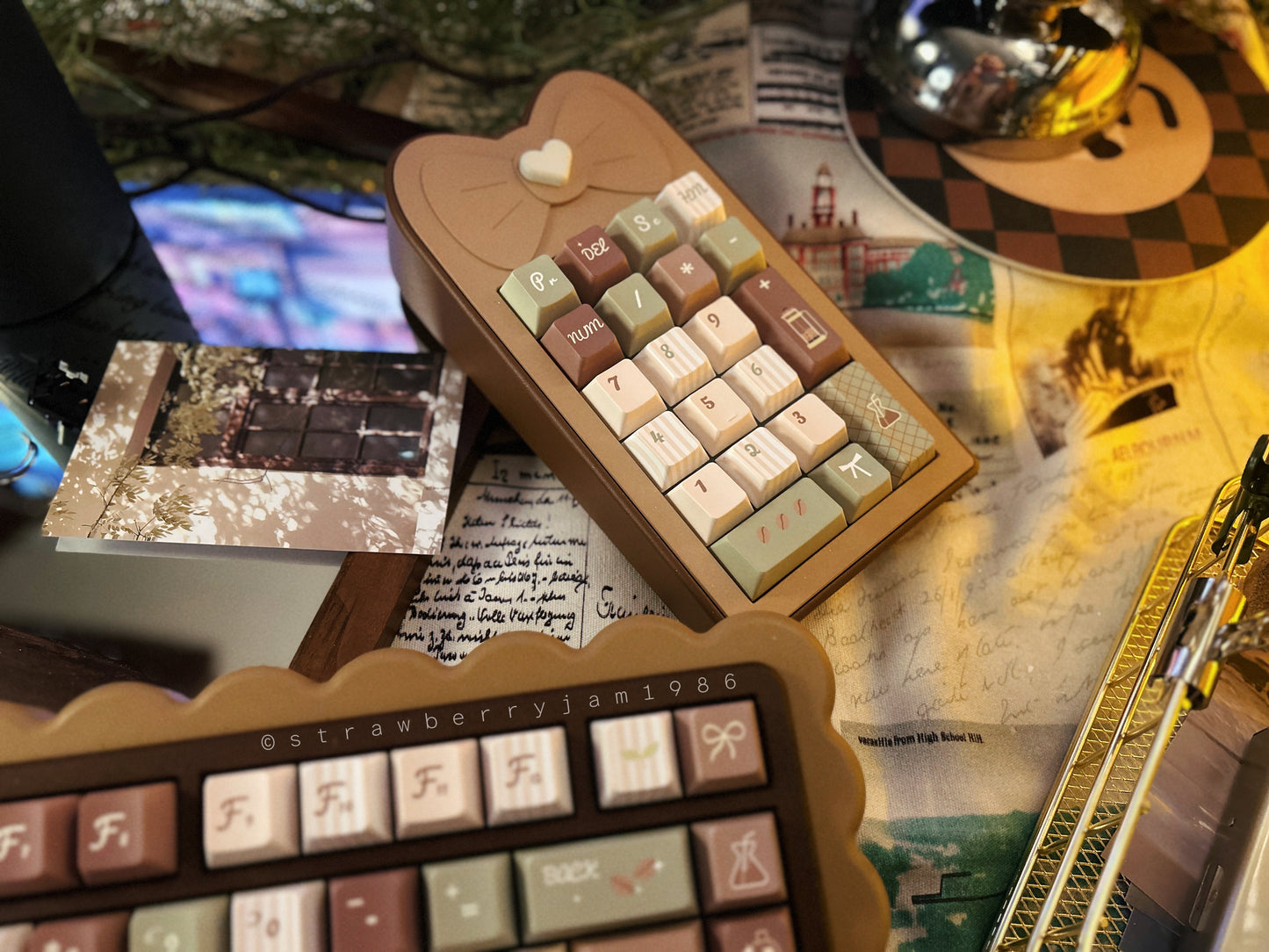 #0172 Matcha Latte Green Coffee Keycap Cherry Profile