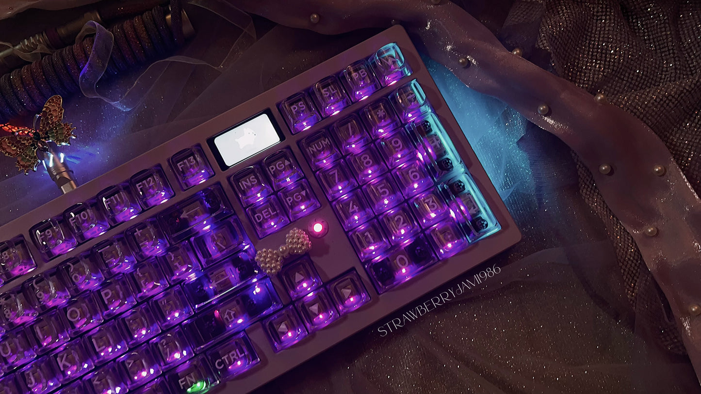 PREORDER Prebuilt ZOOM98 Purple Aluminum Customized Mechanical Keyboard