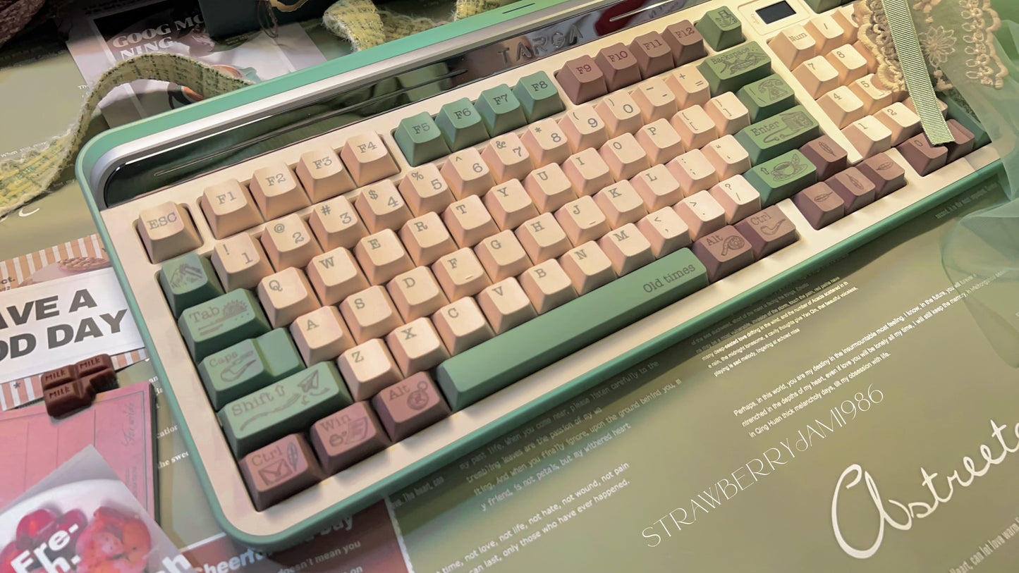 Preorder Prebuilt Targa98 Green Aluminum Customized Mechanical Keyboard Set