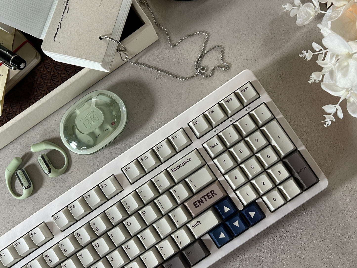 Unboxing Sample For Sales ONLY 1 Instock EPOMAKER EK98 Wireless Mechanical Keyboard, Tri-Mode Bluetooth/2.4Ghz/USB-C Wired, Hot Swappable Creamy Switch, RGB Backlit Custom (White, Mulan Switch)