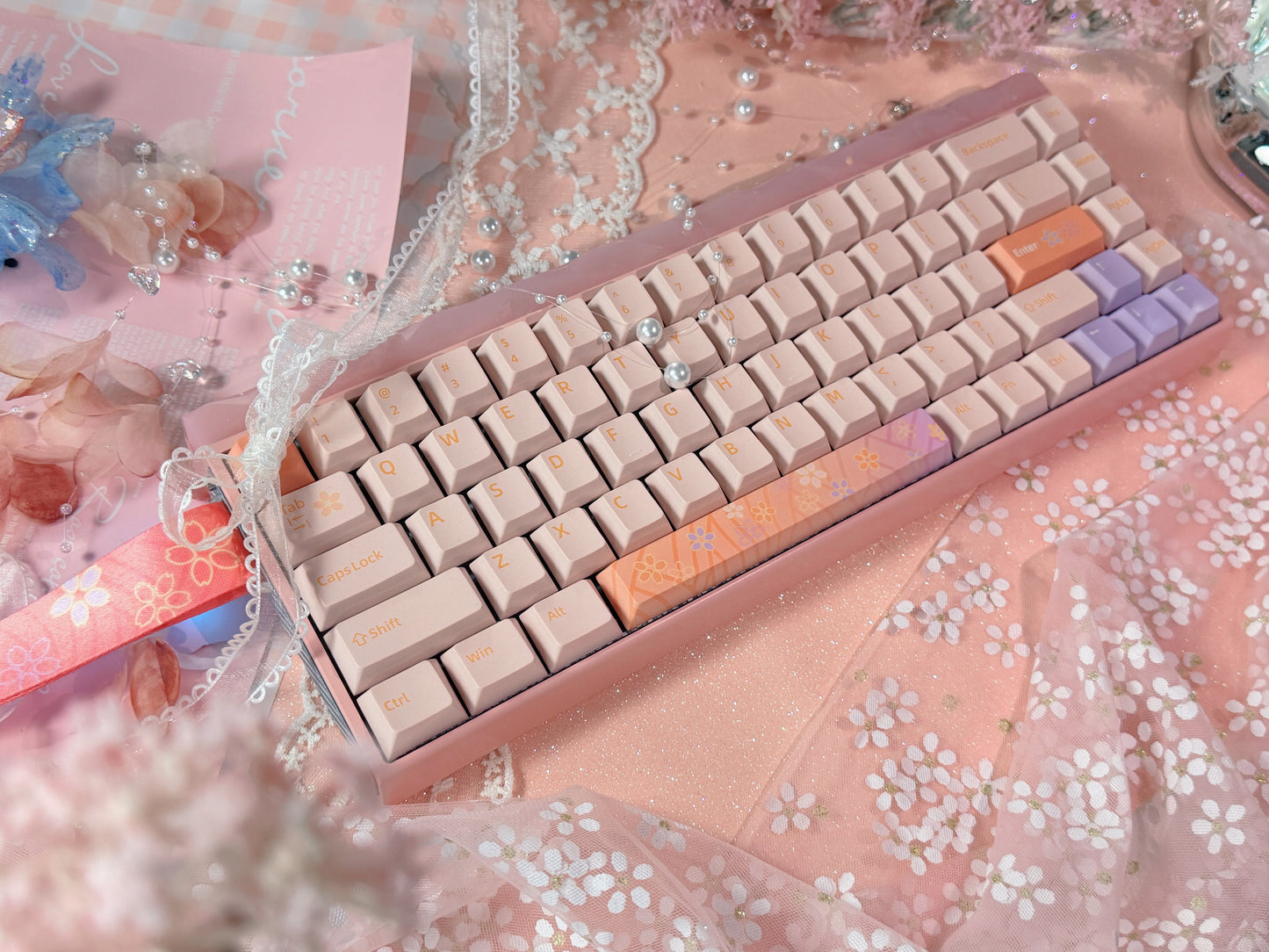 Unboxing Sample For Sales ONLY 1 Instock AULA HERO68 HE ULTRA SAKURA PINK MEGNATIC SWITCH GAMING KEYBOARD