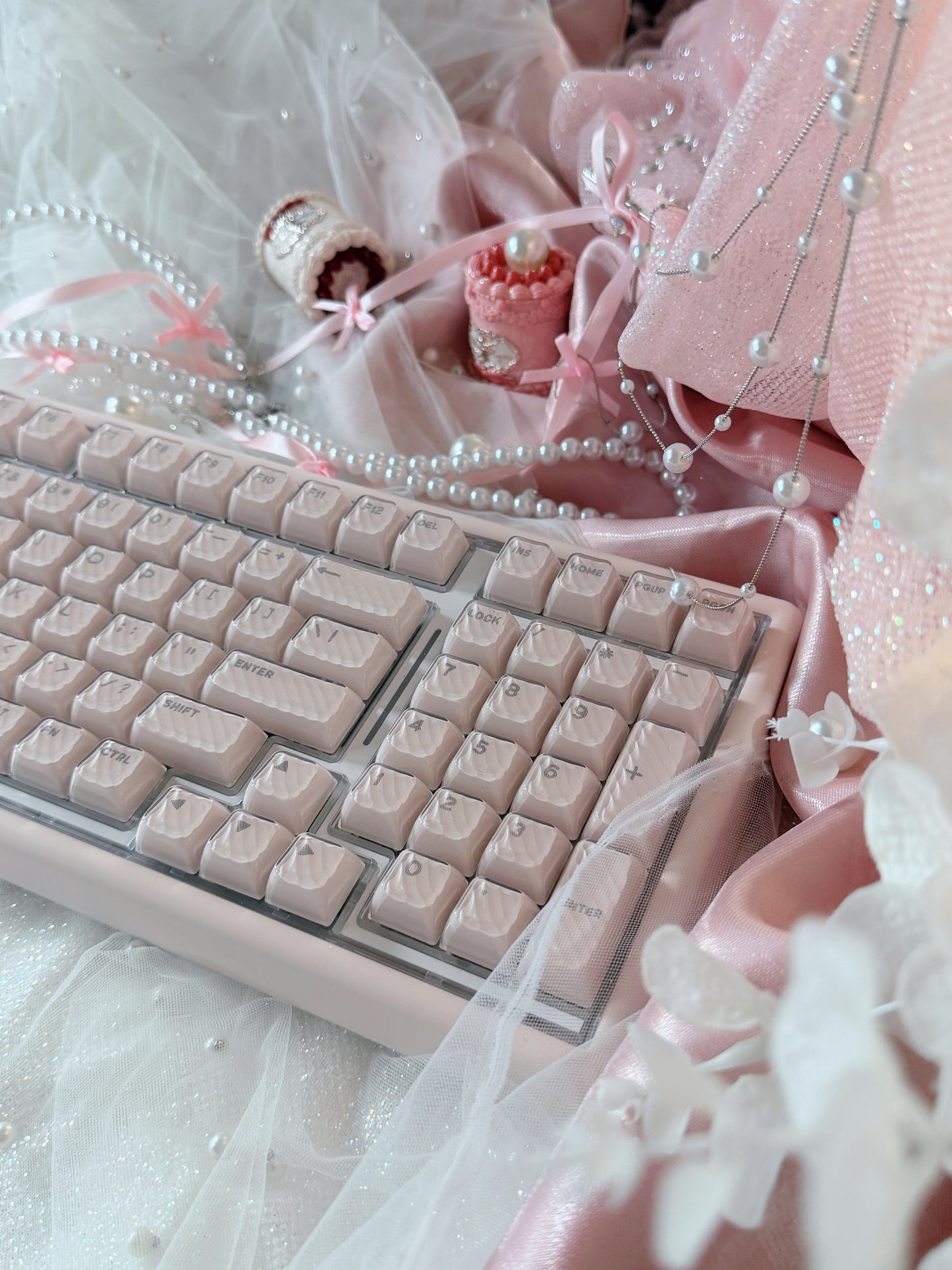 Unboxing Sample For Sales ONLY 1 Instock ainbell base99 pale pink silent switch tri-mode wireless mechanical keyboard