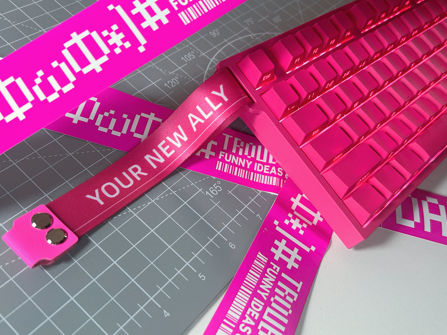 PREBUILT Hot Pink BEAT75 RGB Wireless Tri-Mode Magnetic Switch Gaming Mechanical Keyboard(2-3 wks shipping)