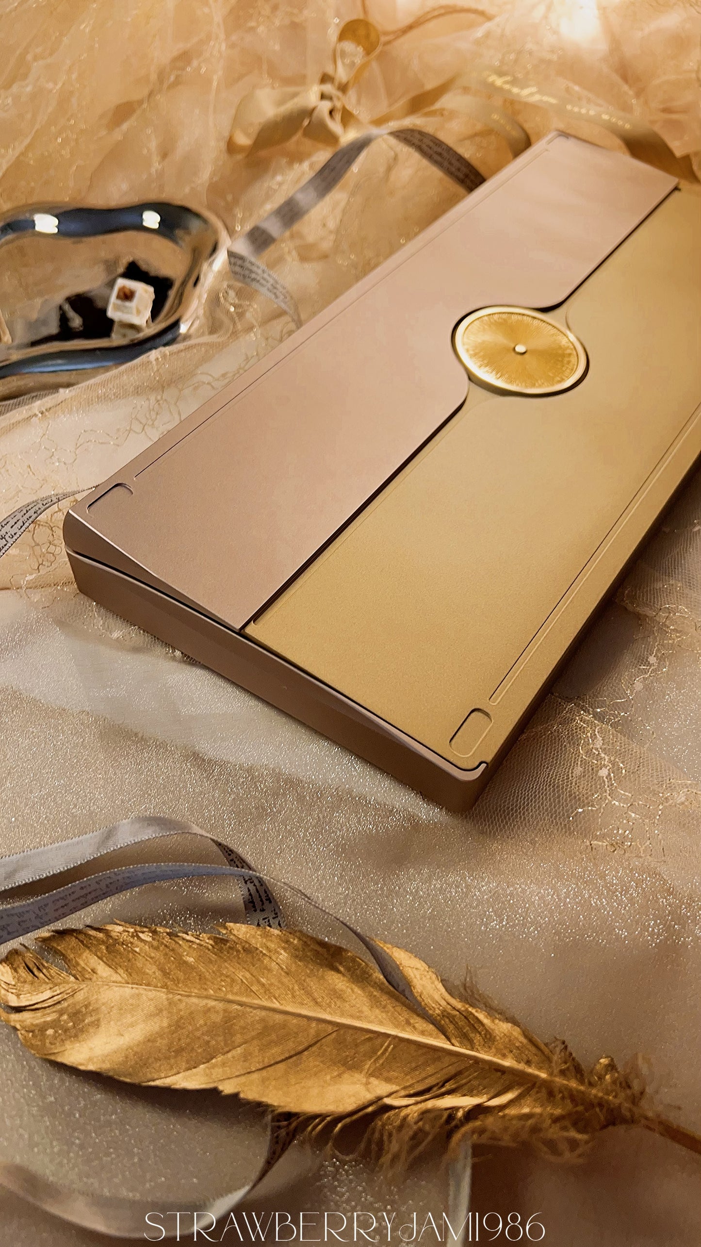 【preorder】Prebuilt NEO75 CU Grey Gold tri_mode Aluminum Customized Mechanical Keyboard set