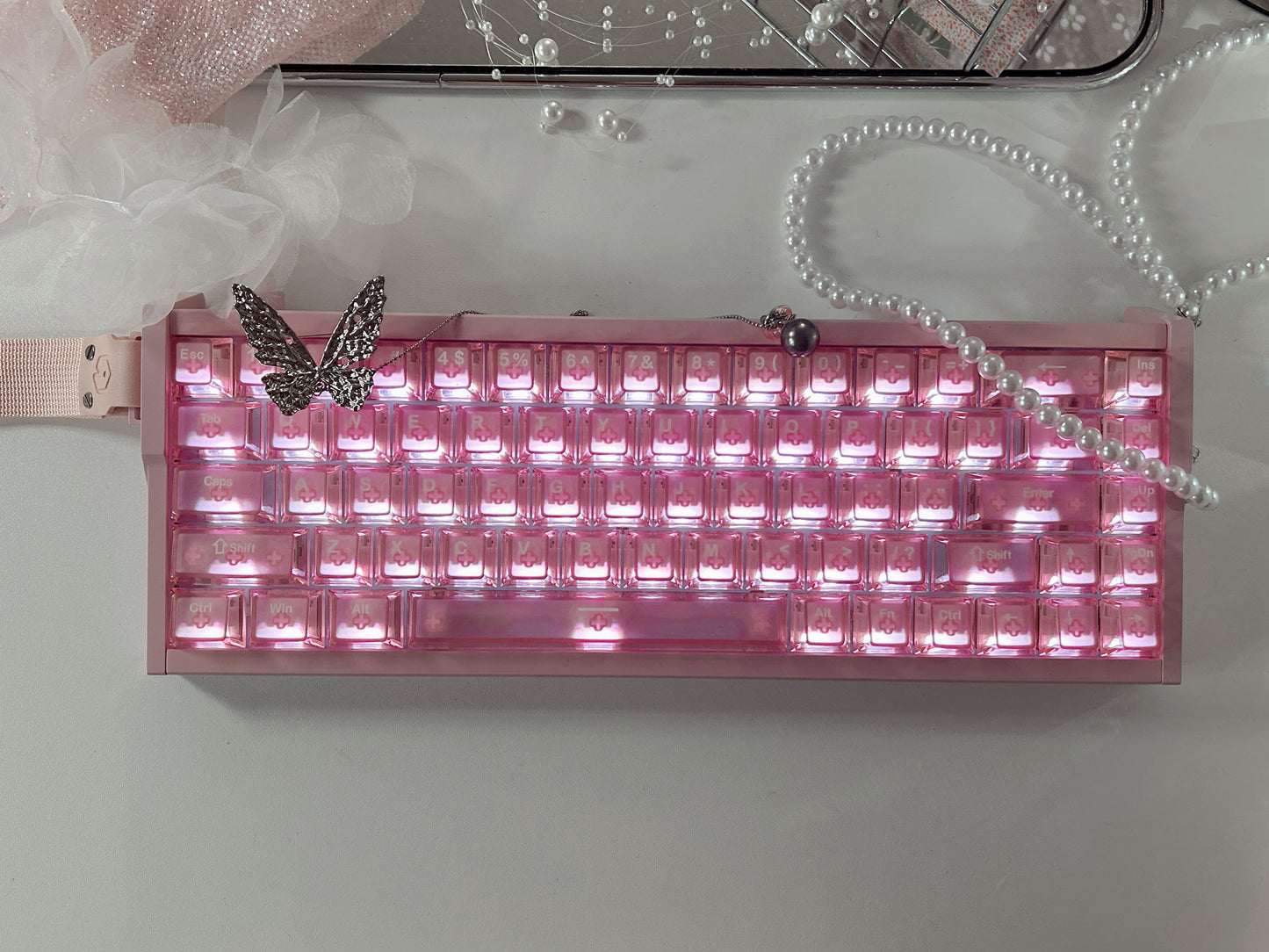 Unboxing Sample For Sales ONLY 1 Instock Peach Pink MG68 Plus Magnetic Switch Mechanical Keyboard