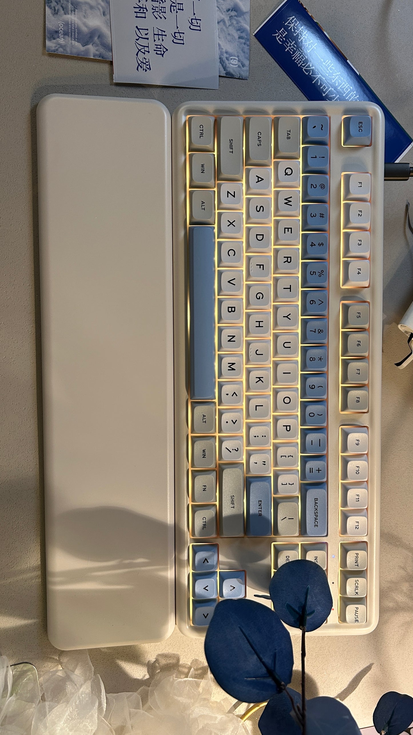 Unboxing Sample For Sales ONLY 1 Instock Fully Prebuilt Su Dongpo Tri-Mode Wireless Mechanical Keyboard With Wristrest Set